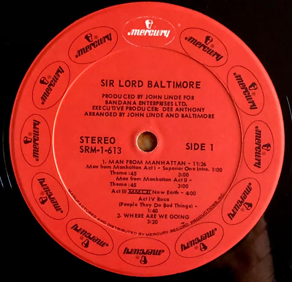 Sir Lord Baltimore - Sir Lord Baltimore (LP, Album, Uni) (Good Plus (G+)) - Image 5