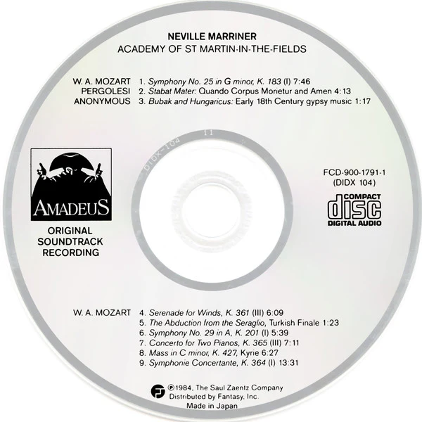 Sir Neville Marriner, The Academy Of St. Martin-in-the-Fields - Amadeus (2xCD, Album, CSR) (Very Good Plus (VG+)) - Image 3