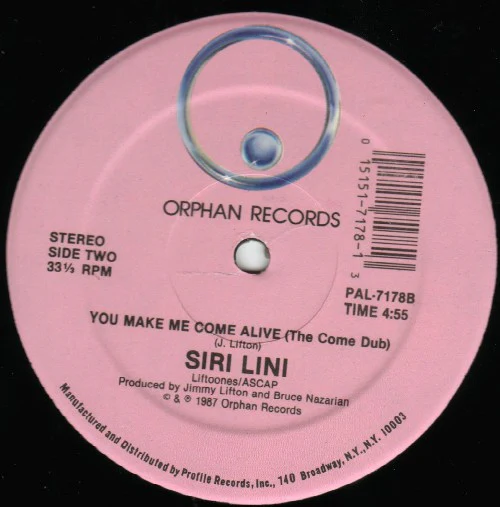 Siri Lini - You Make Me Come Alive (12") (Mint (M)) - Image 2