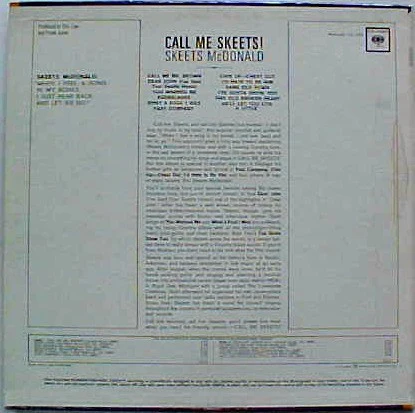 Skeets McDonald - Call Me Skeets! (LP, Mono) (Very Good Plus (VG+)) - Image 2