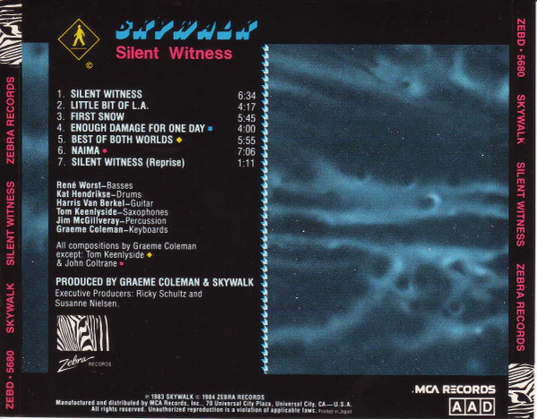 Skywalk - Silent Witness (CD, Album) (Very Good Plus (VG+)) - Image 2