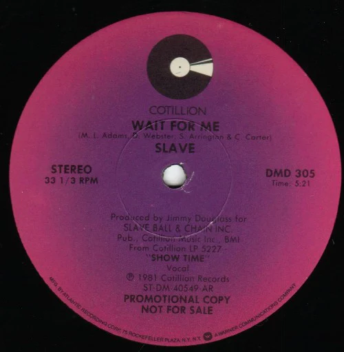 Slave - Wait For Me (12", Promo) (Very Good (VG))