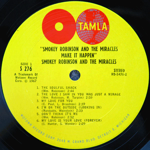 Smokey Robinson & The Miracles* - Make It Happen (LP, Album) (Good Plus (G+)) - Image 3
