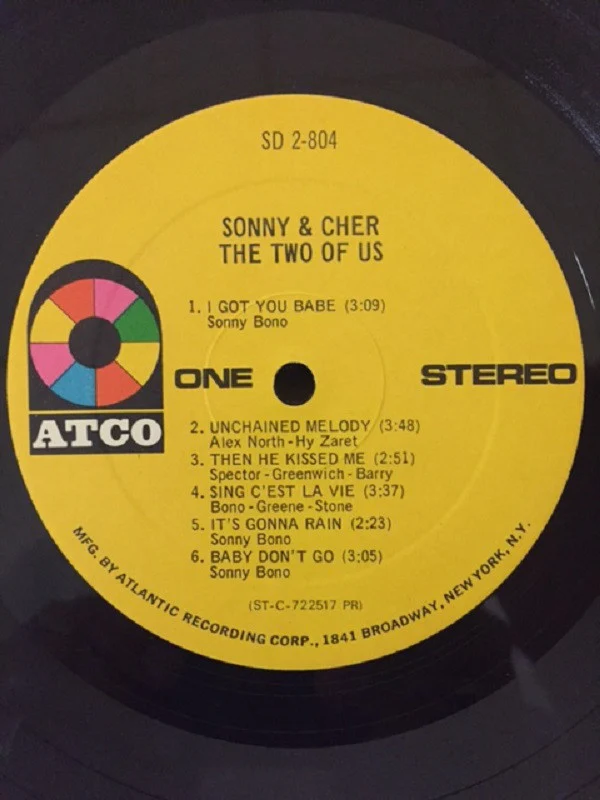 Sonny & Cher - The Two Of Us (2xLP, Comp, PR ) (Very Good Plus (VG+)) - Image 4