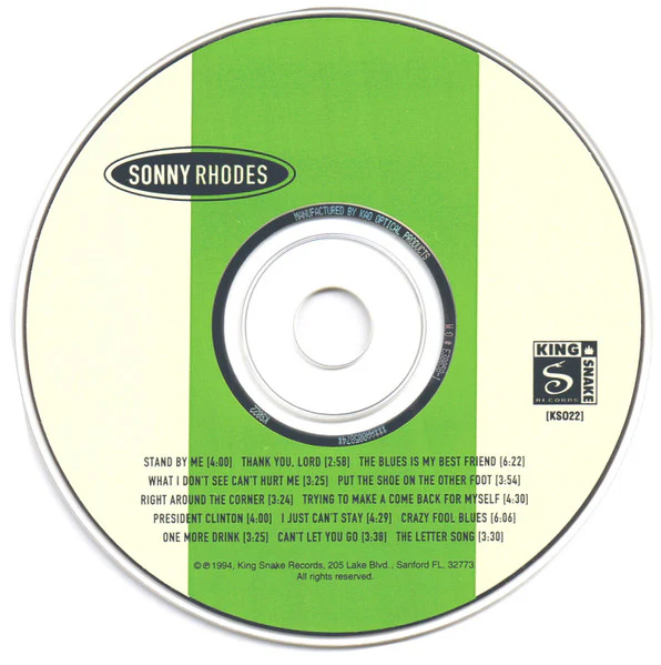 Sonny Rhodes - The Blues Is My Best Friend (CD) (Very Good Plus (VG+)) - Image 3