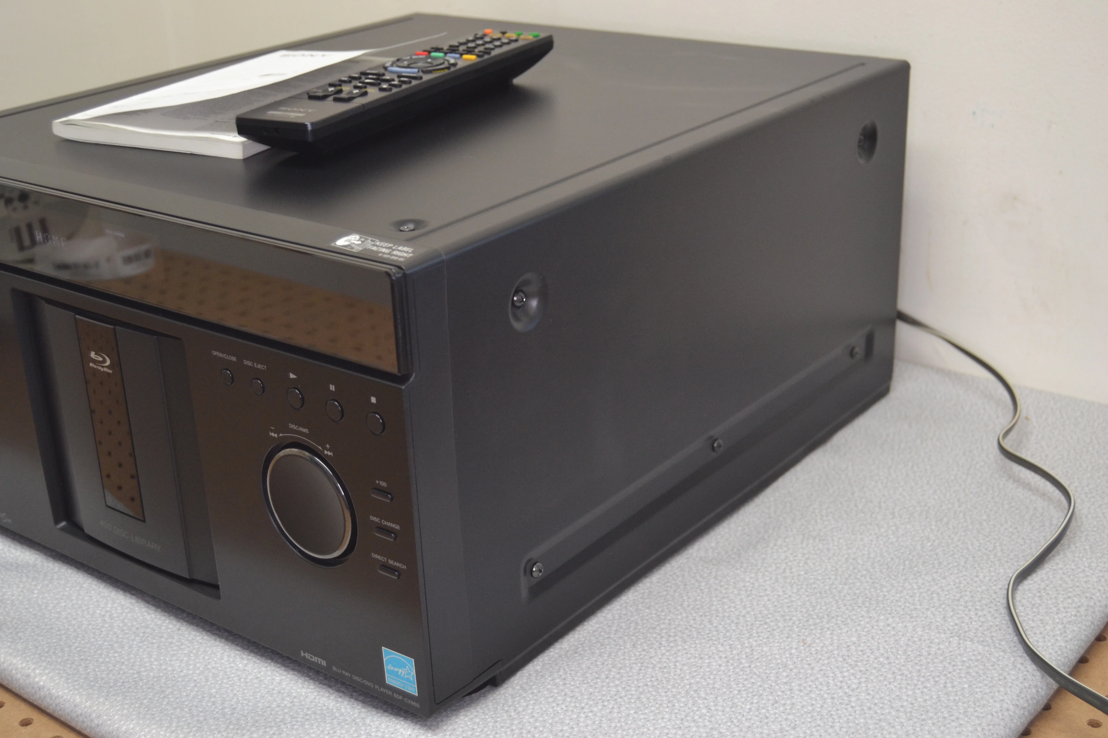 Sony BDP-CX960 Blu-ray/DVD/CD 400 Disc™ mega-changer * Remote * Manual * Please Read Noe - Image 14
