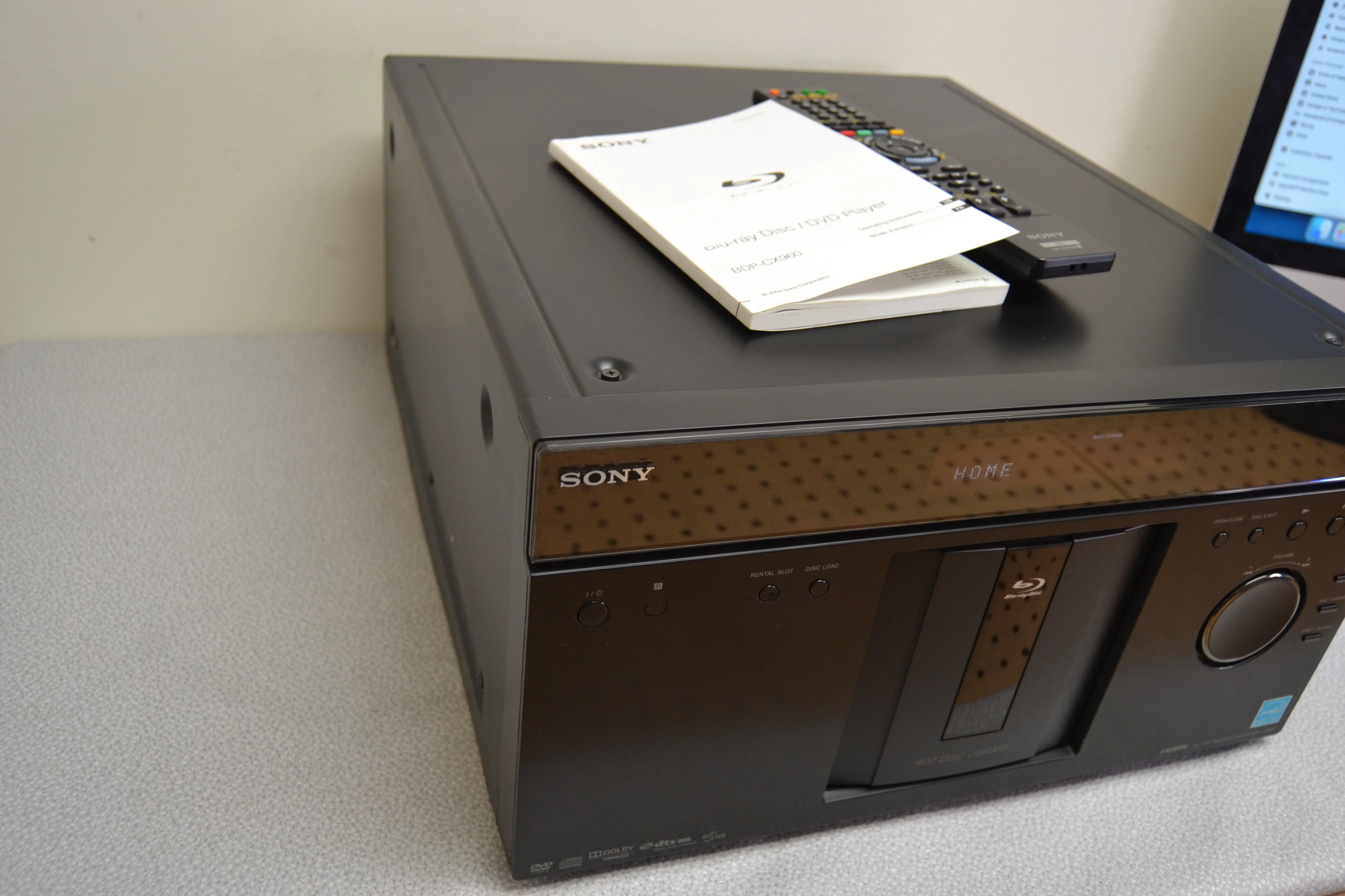 Sony BDP-CX960 Blu-ray/DVD/CD 400 Disc™ mega-changer * Remote * Manual * Please Read Noe - Image 15