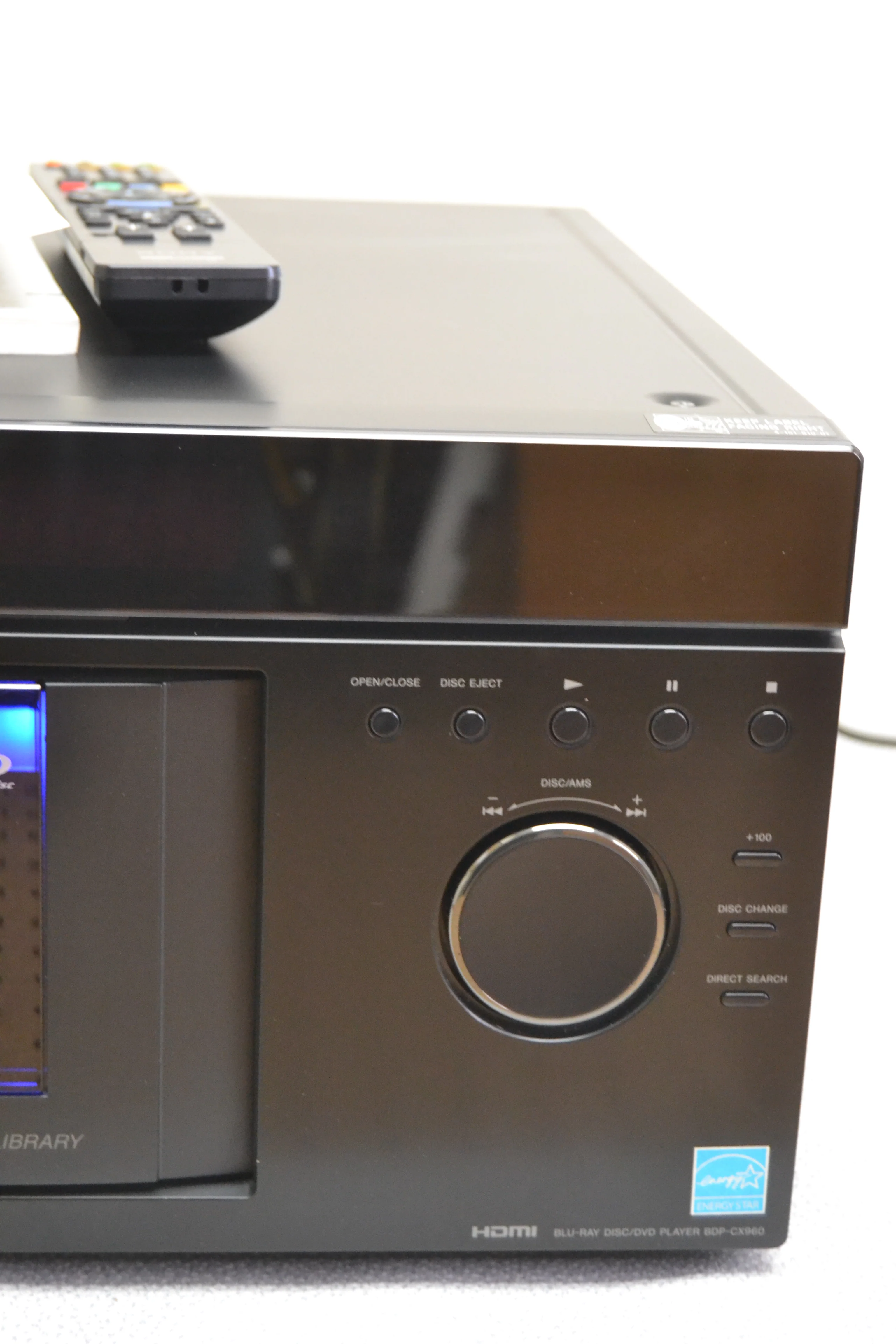 Sony BDP-CX960 Blu-ray/DVD/CD 400 Disc™ mega-changer * Remote * Manual * Please Read Noe - Image 5