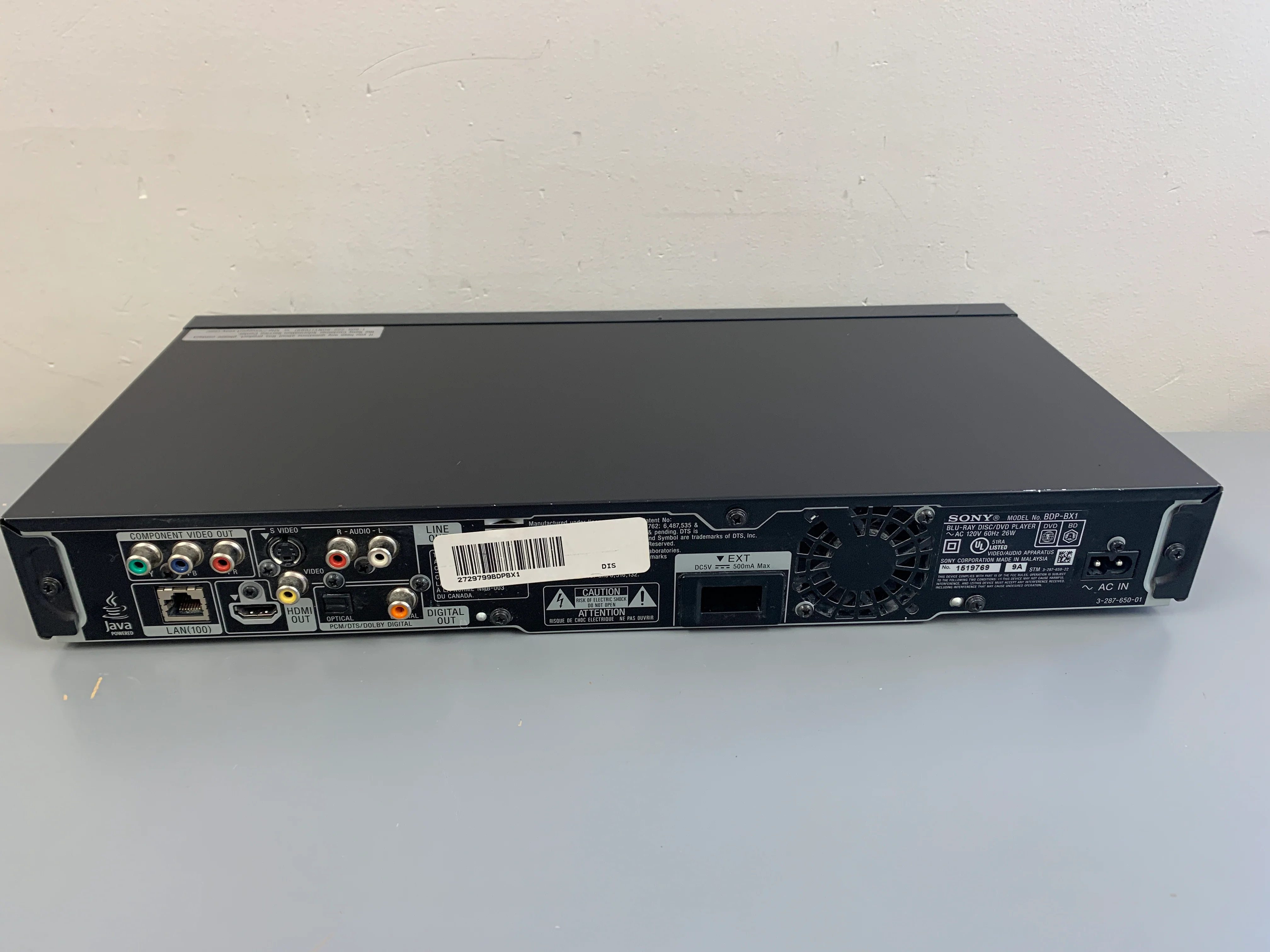 Sony BDP-BX1 Blu Ray Player - Image 8