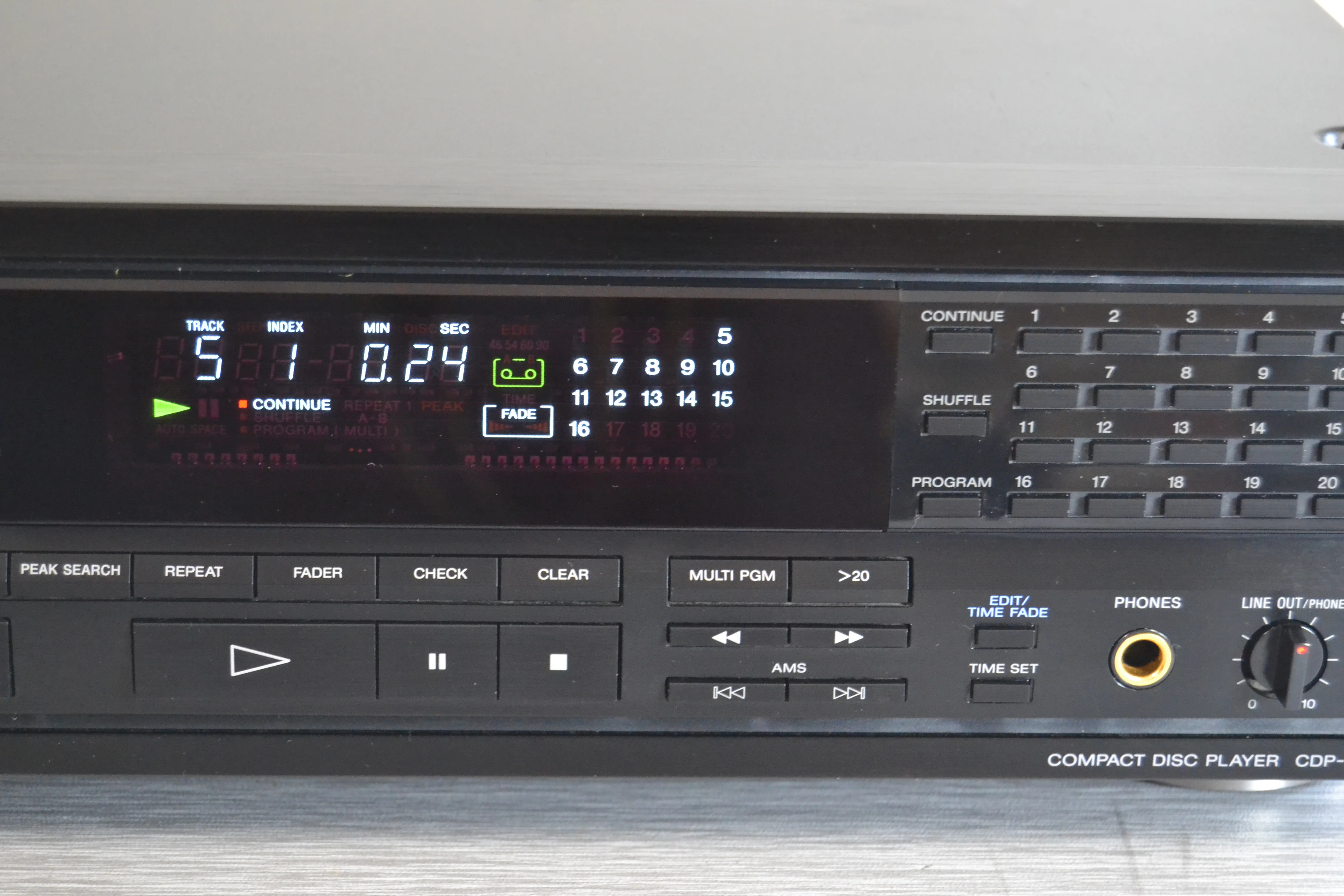 Sony CDP-209ES Single CD Player * Remote Control - Image 5