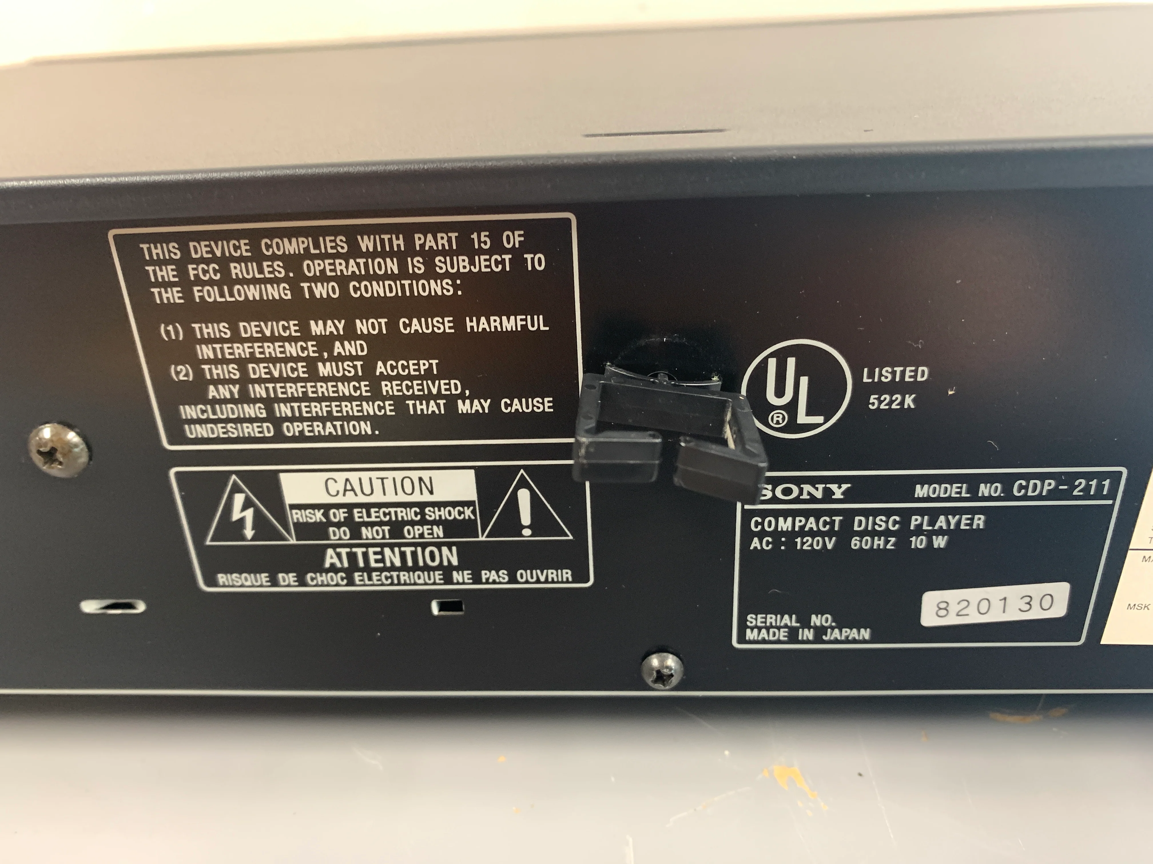 Sony CDP-211 Single Compact Disc Player - Image 14