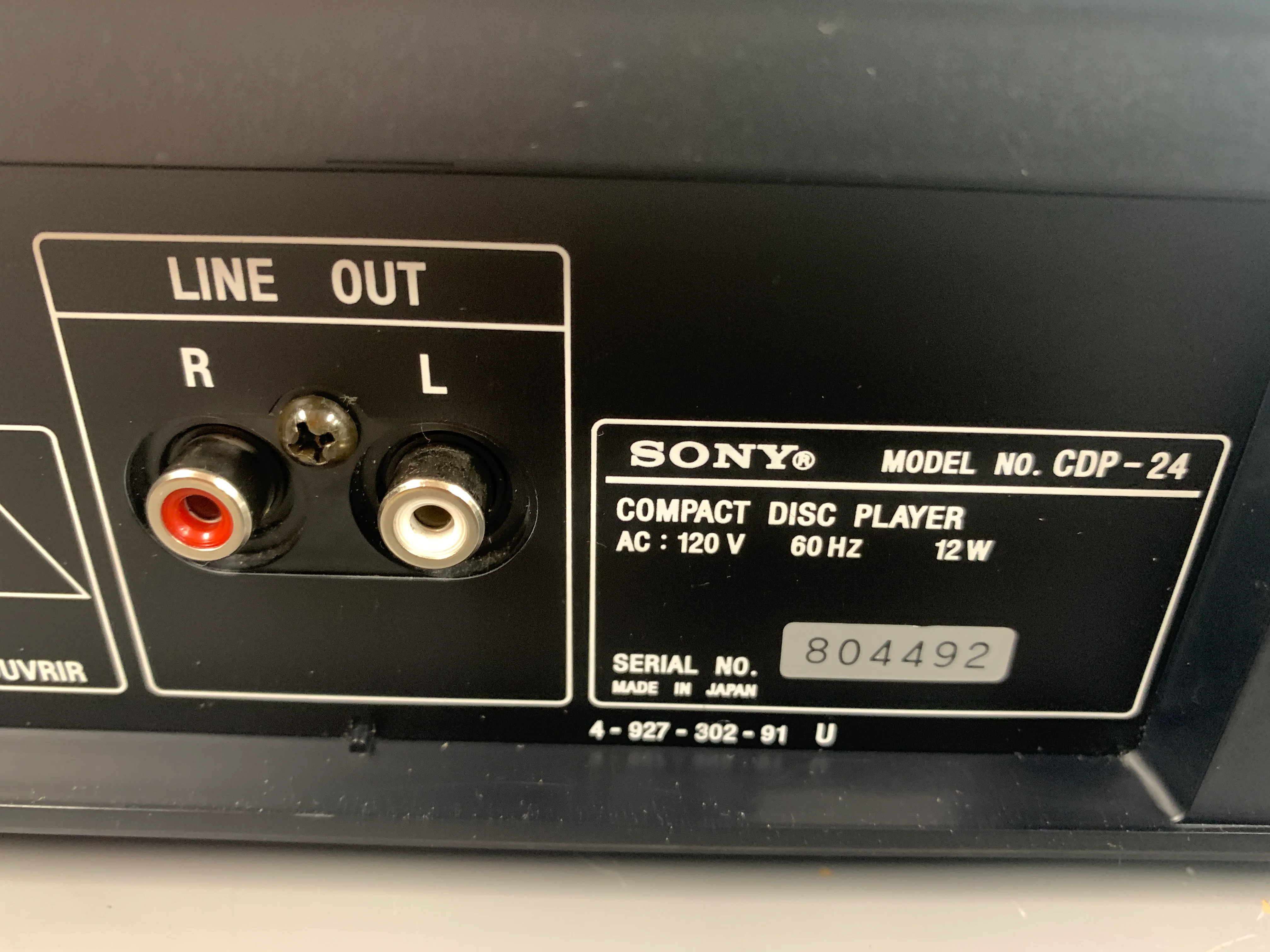 Sony CDP-24 Single Compact Disc Player - Image 14