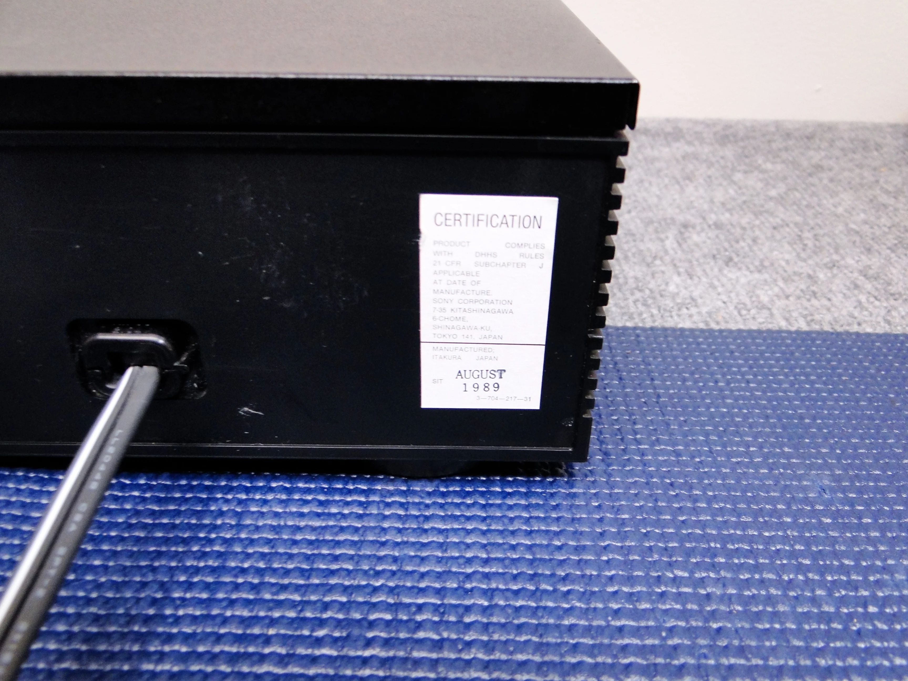 Sony CDP-270 Single CD Player * 1989 * - Image 11