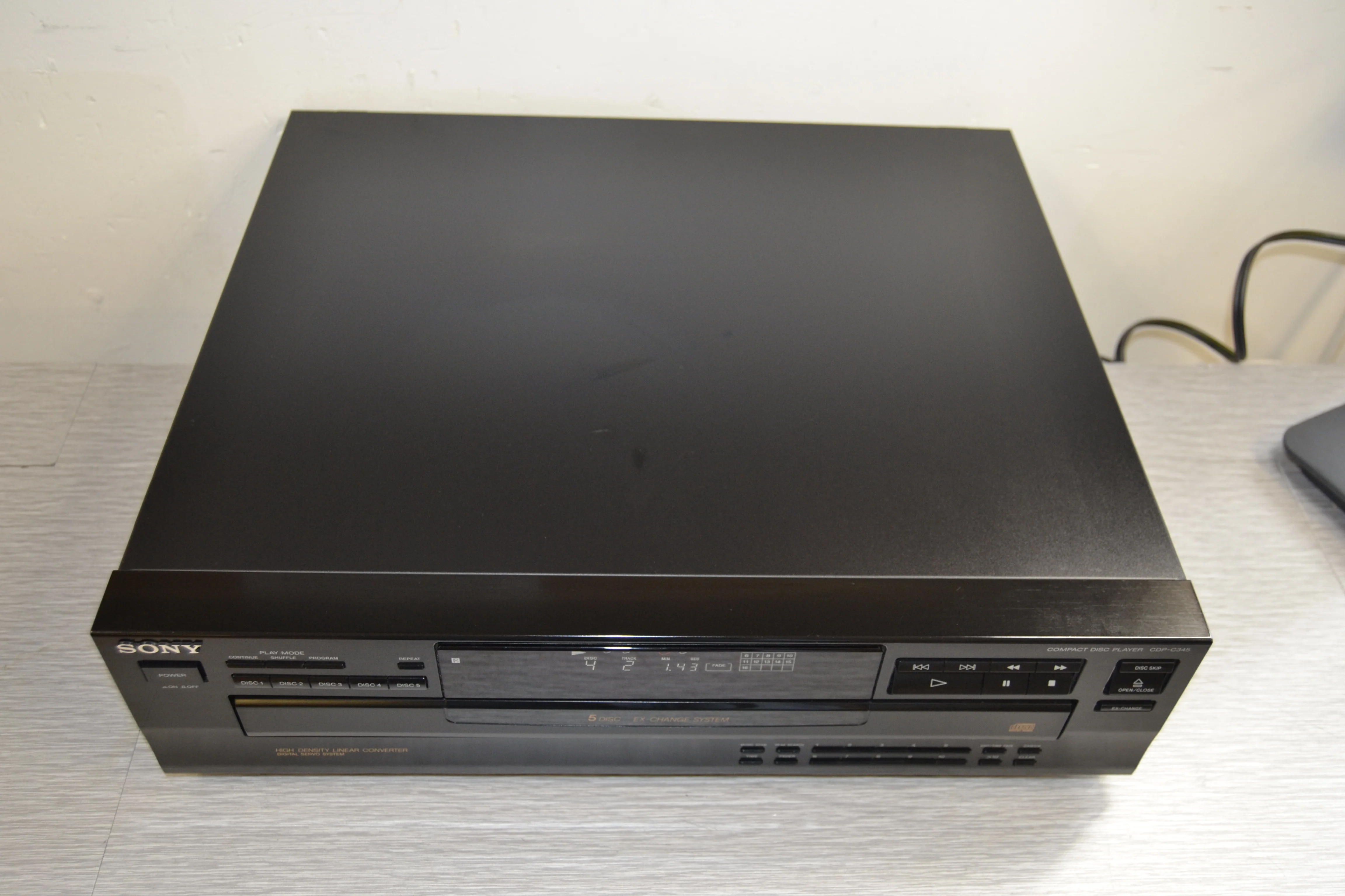 Sony CDP-C345 CD Carousel 5 Discs - Image 5