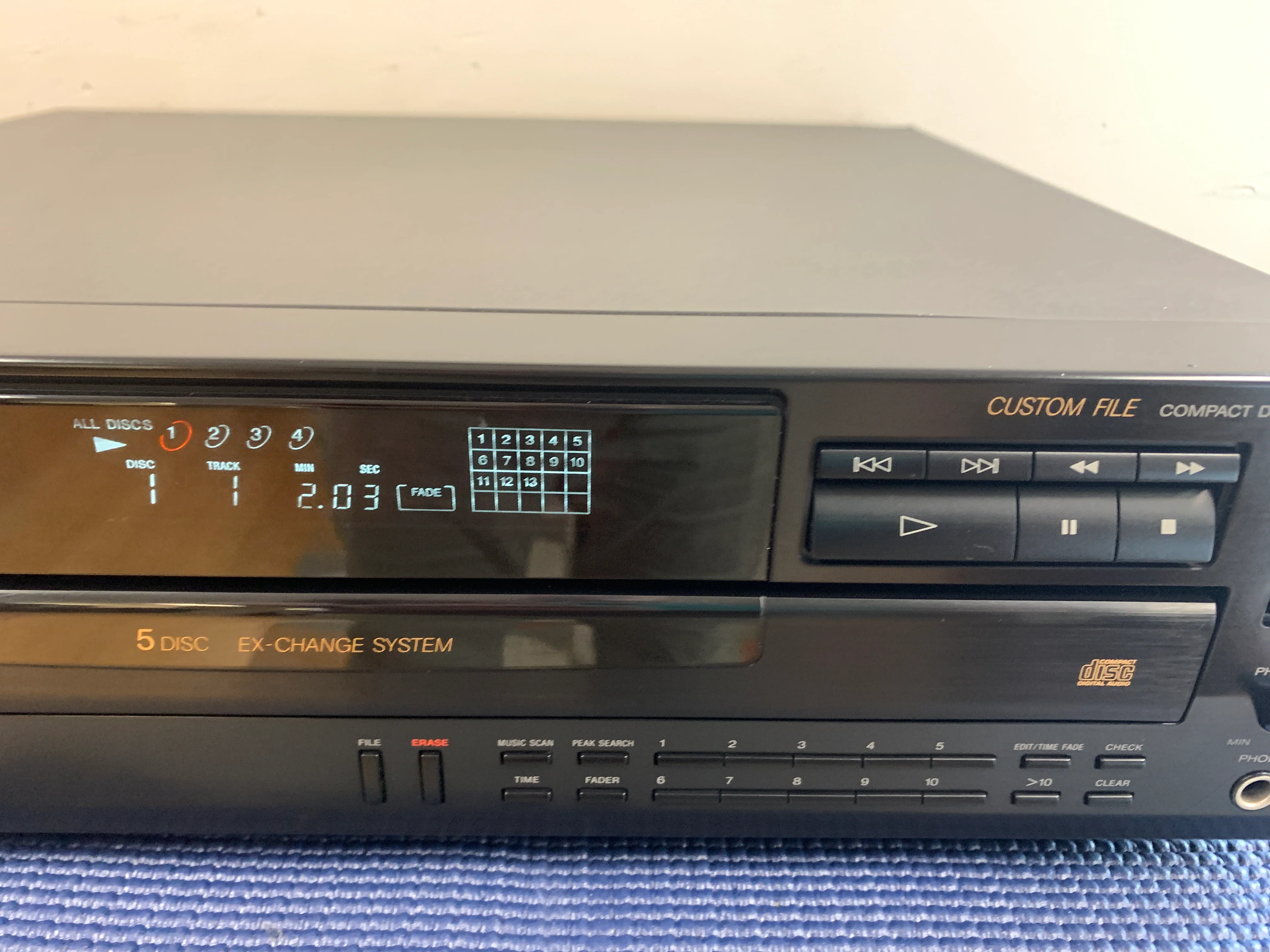 Sony CDP-C445 CD Carousel 5 Discs - Image 5