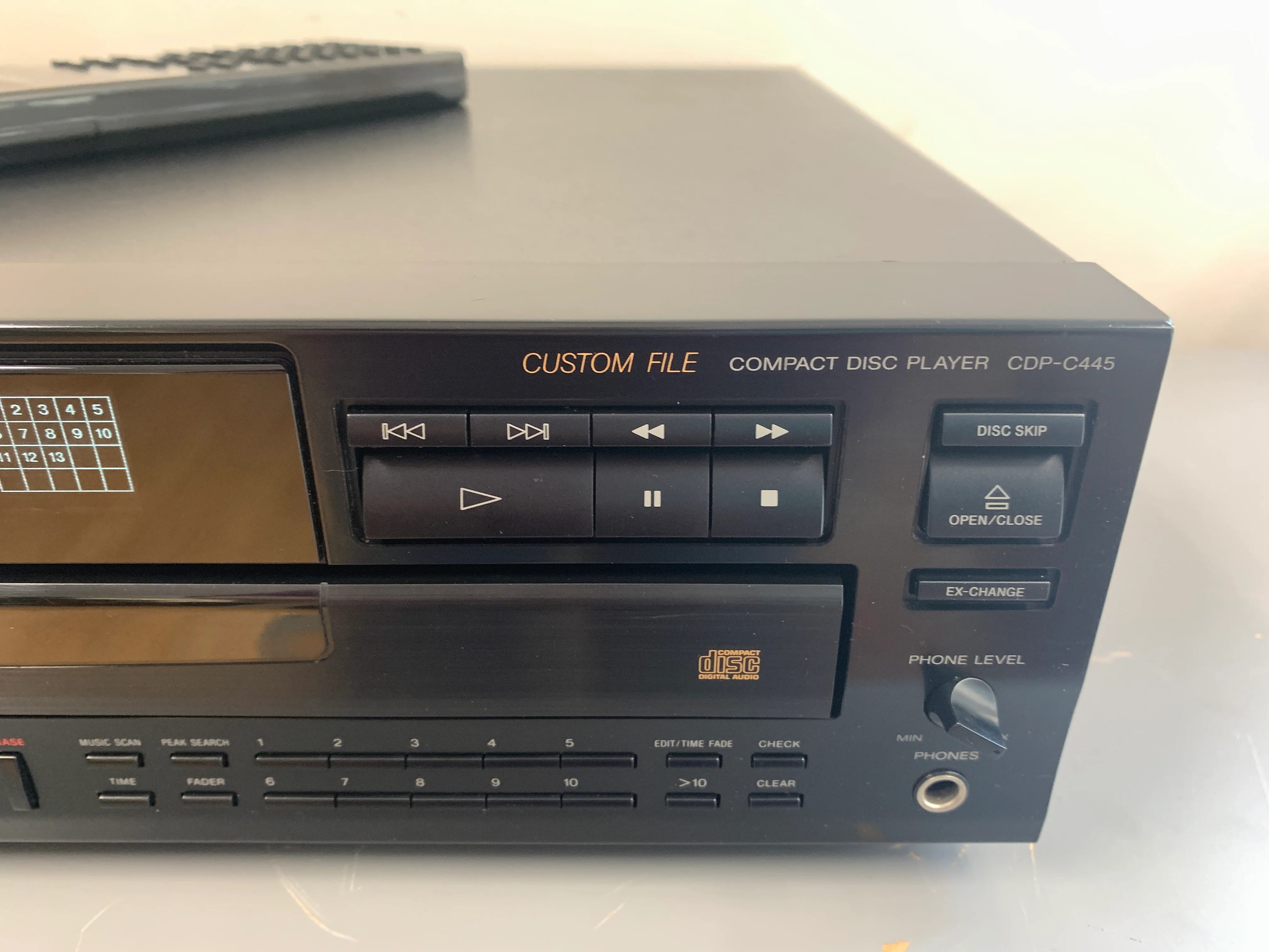 Sony CDP-C445 CD Carousel * 5 Discs * Remote Control - Image 5