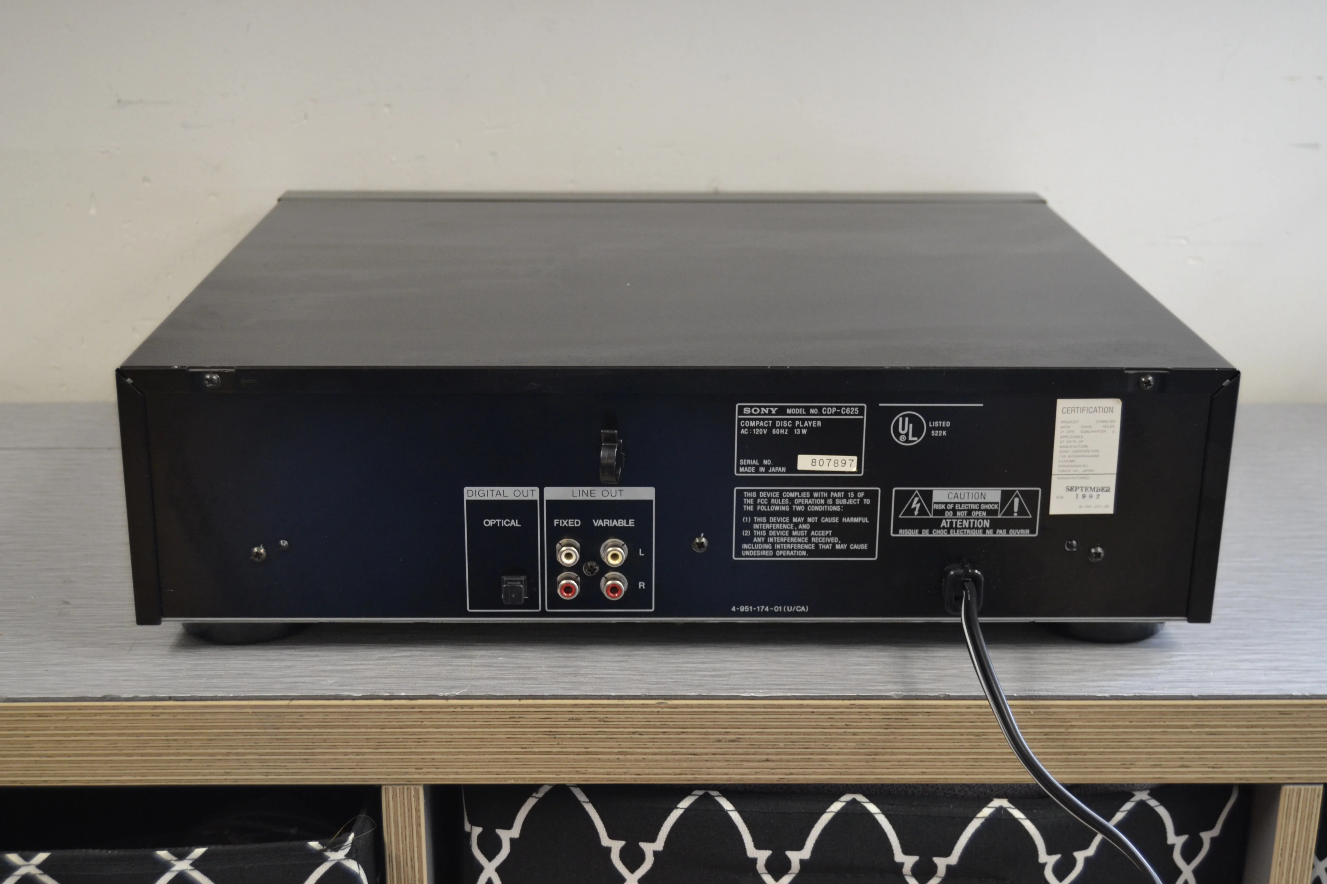 Sony CDP-C625 CD Carousel - 5 Discs - Remote Control - Image 10