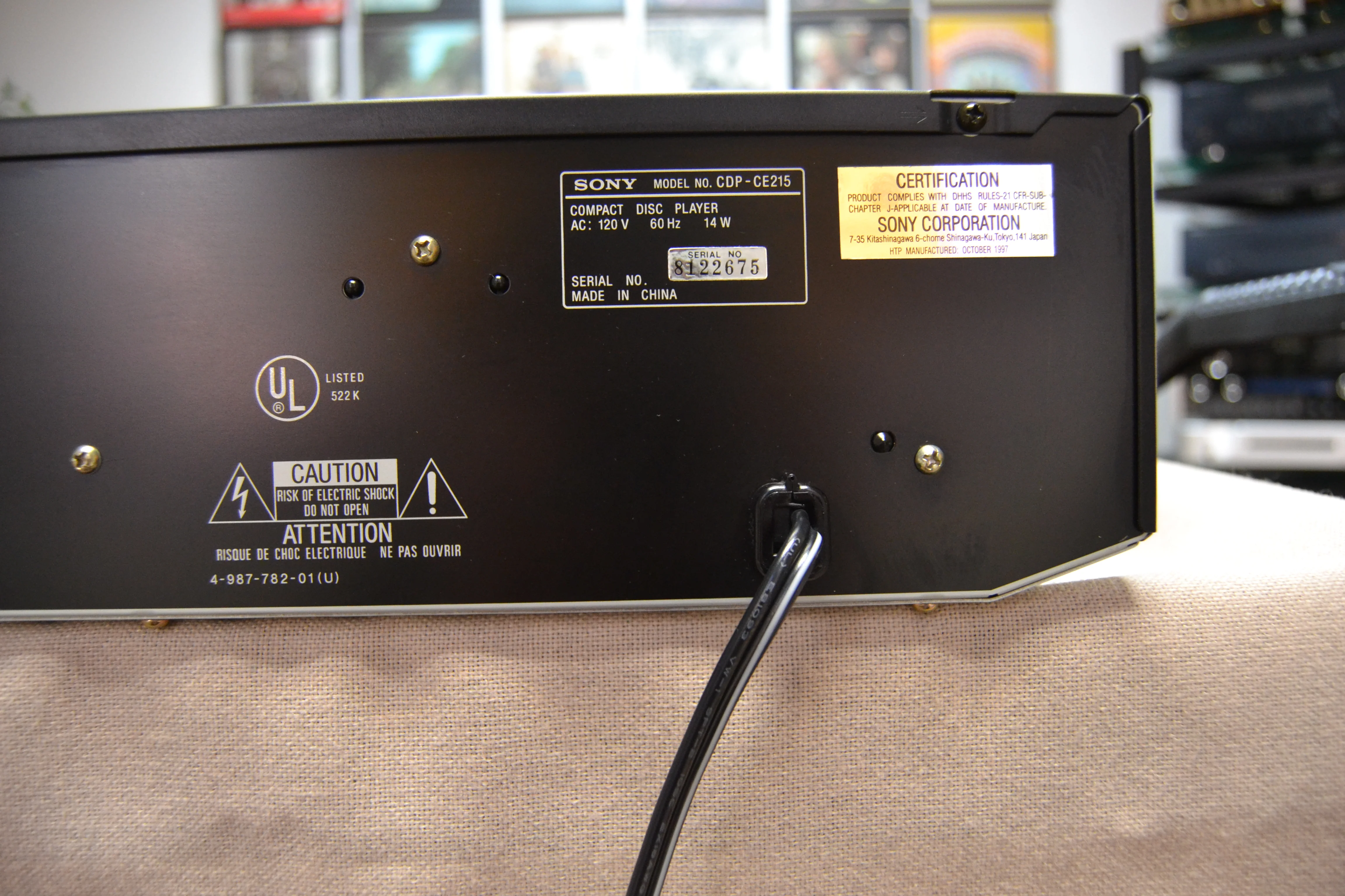 Sony CDP-CE215 CD Carousel 5 Discs * Remote - Image 12