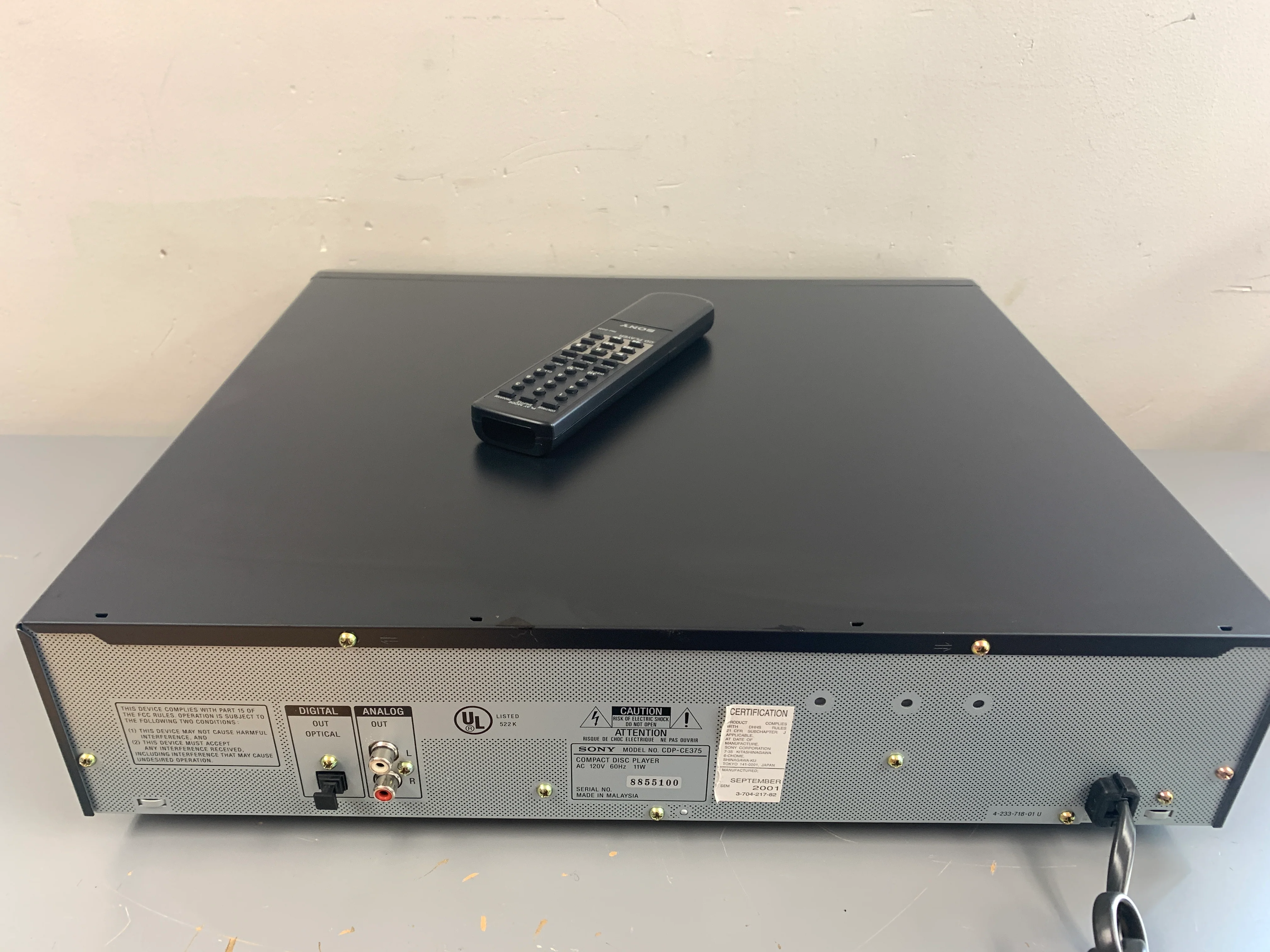Sony CDP-CE375 Cd Carousel * 5 Discs * Remote Control - Image 13