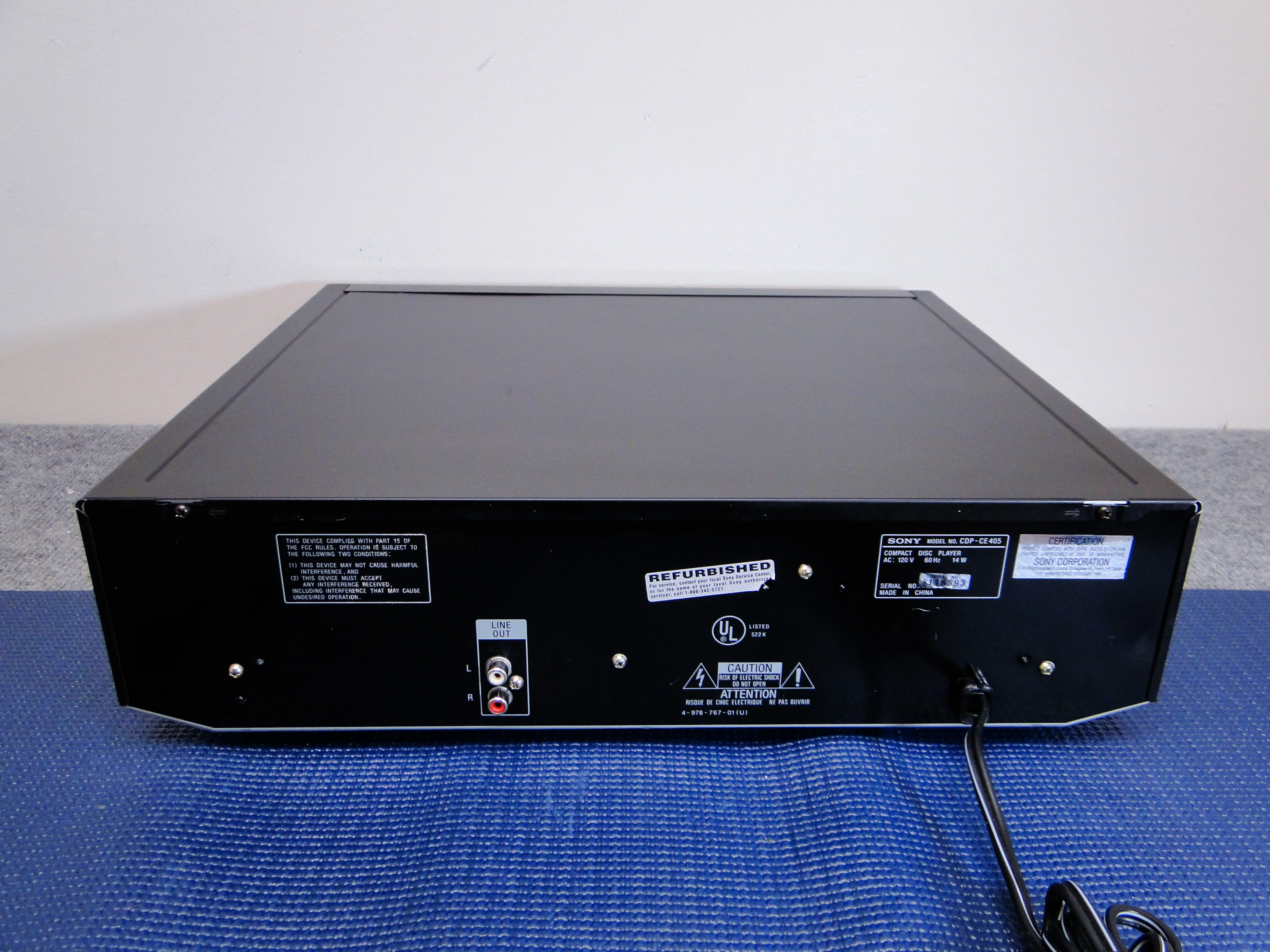 Sony CDP-CE405 CD Carousel - 5 Discs - Image 8