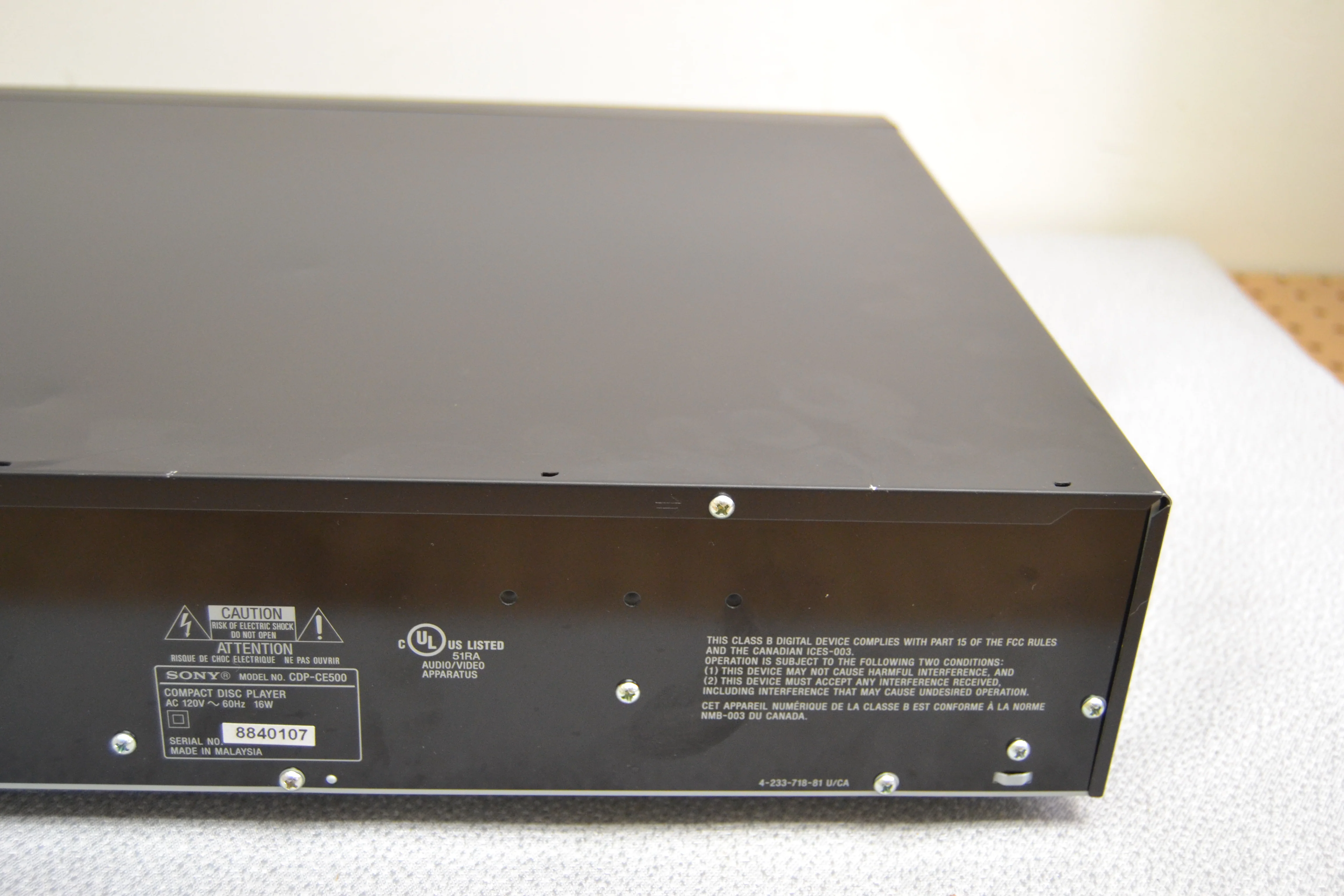 Sony CDP-CE500 CD Carousel with USB Recorder - Image 9