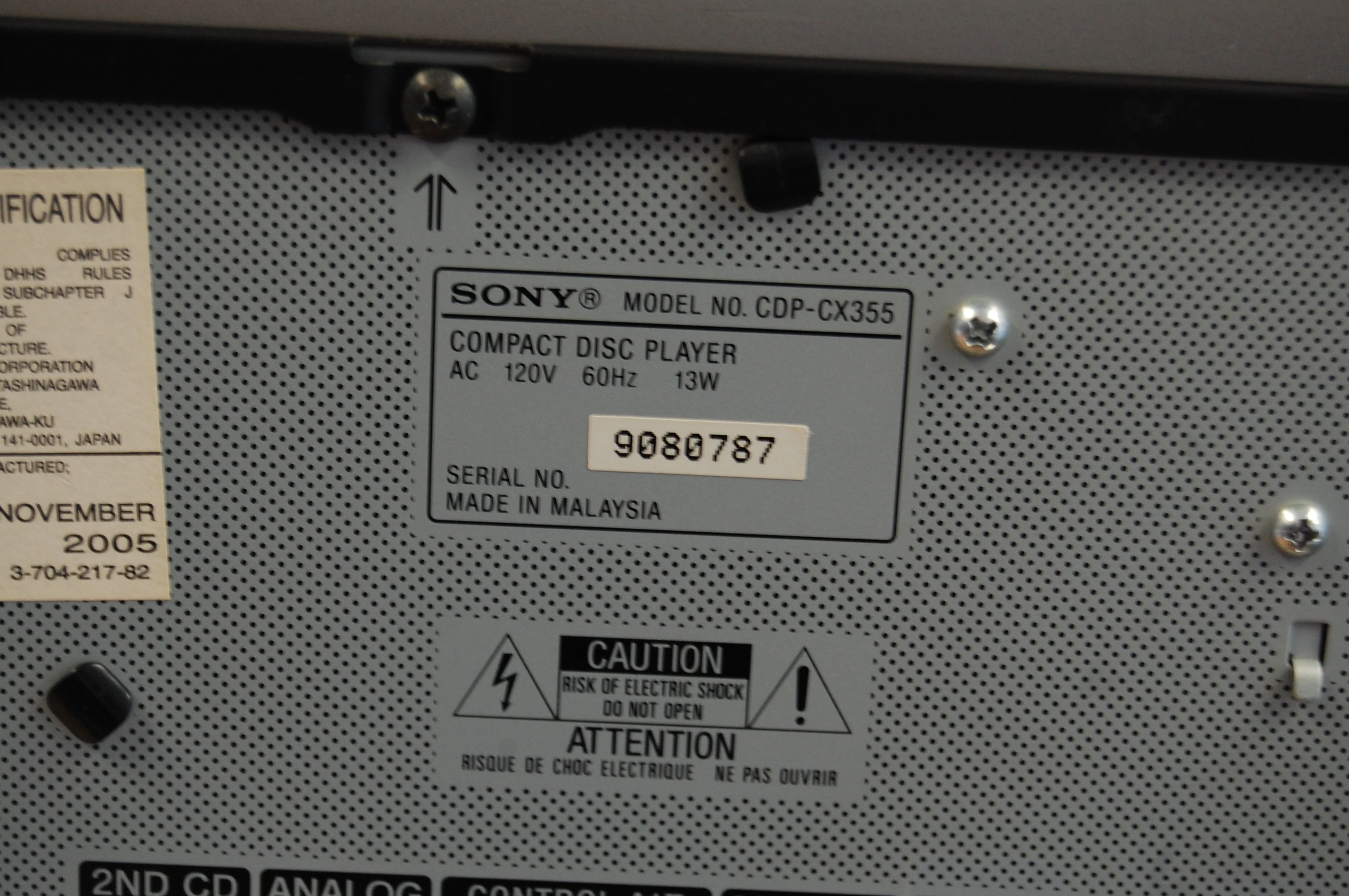 Sony CDP-CX355 - Image 13