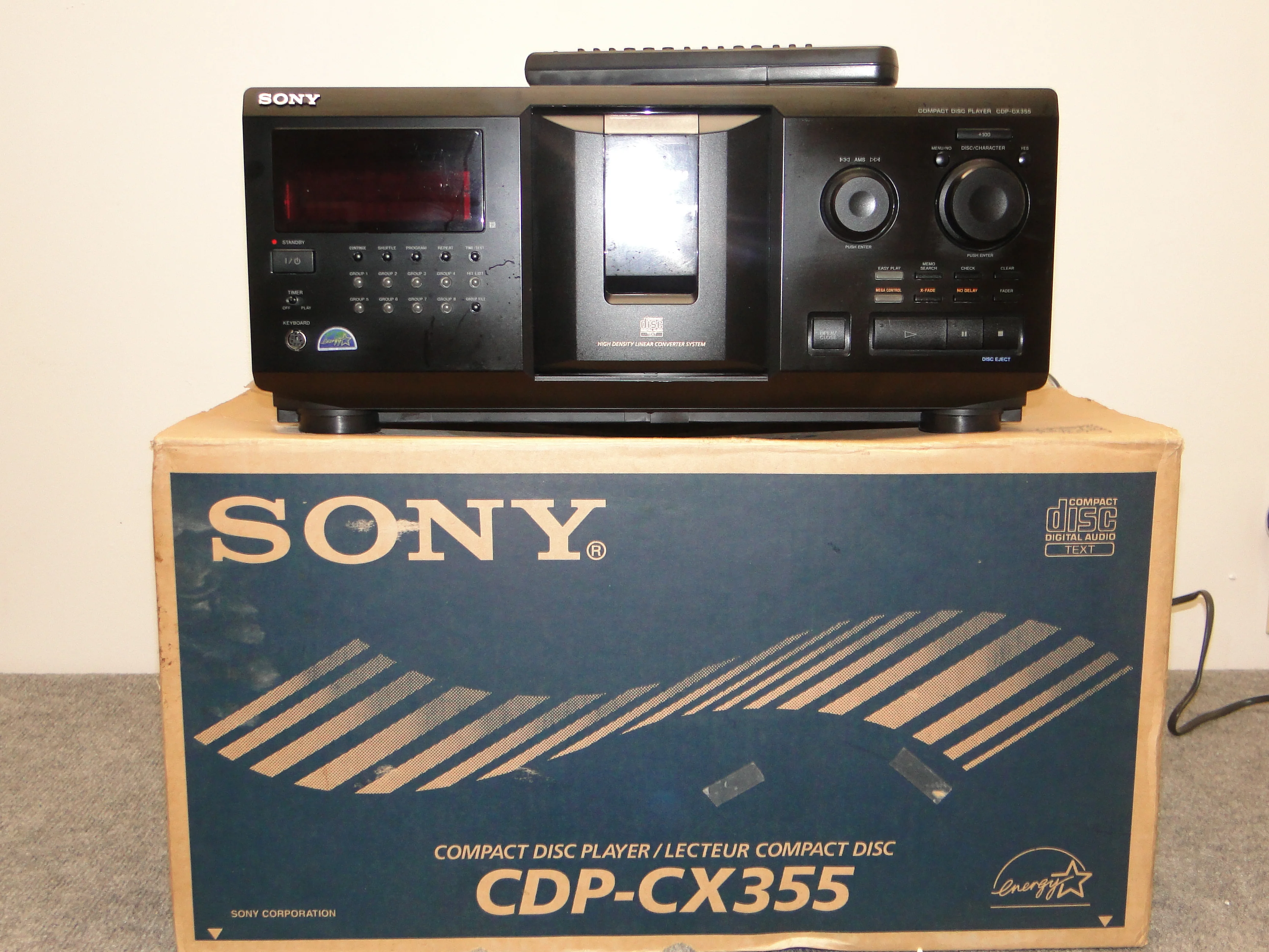 Sony CDP-CX355 CD Carousel 300 Discs * Remote * Box - Image 14
