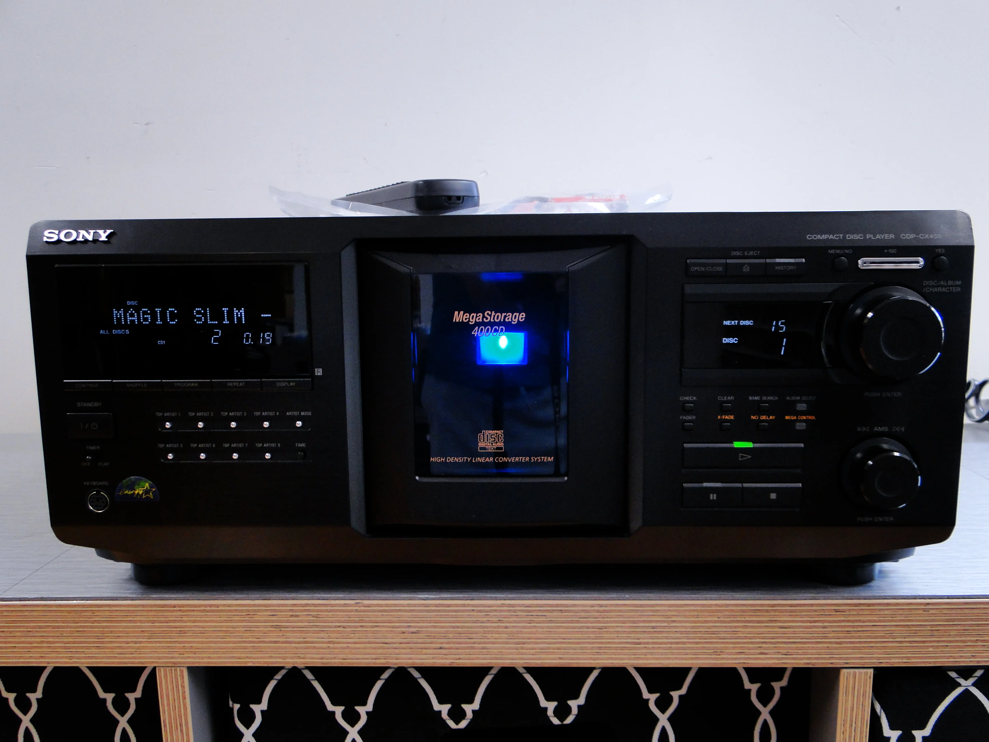 Sony CDP-CX455 Mega Storage 400 CD Disc Changer Player