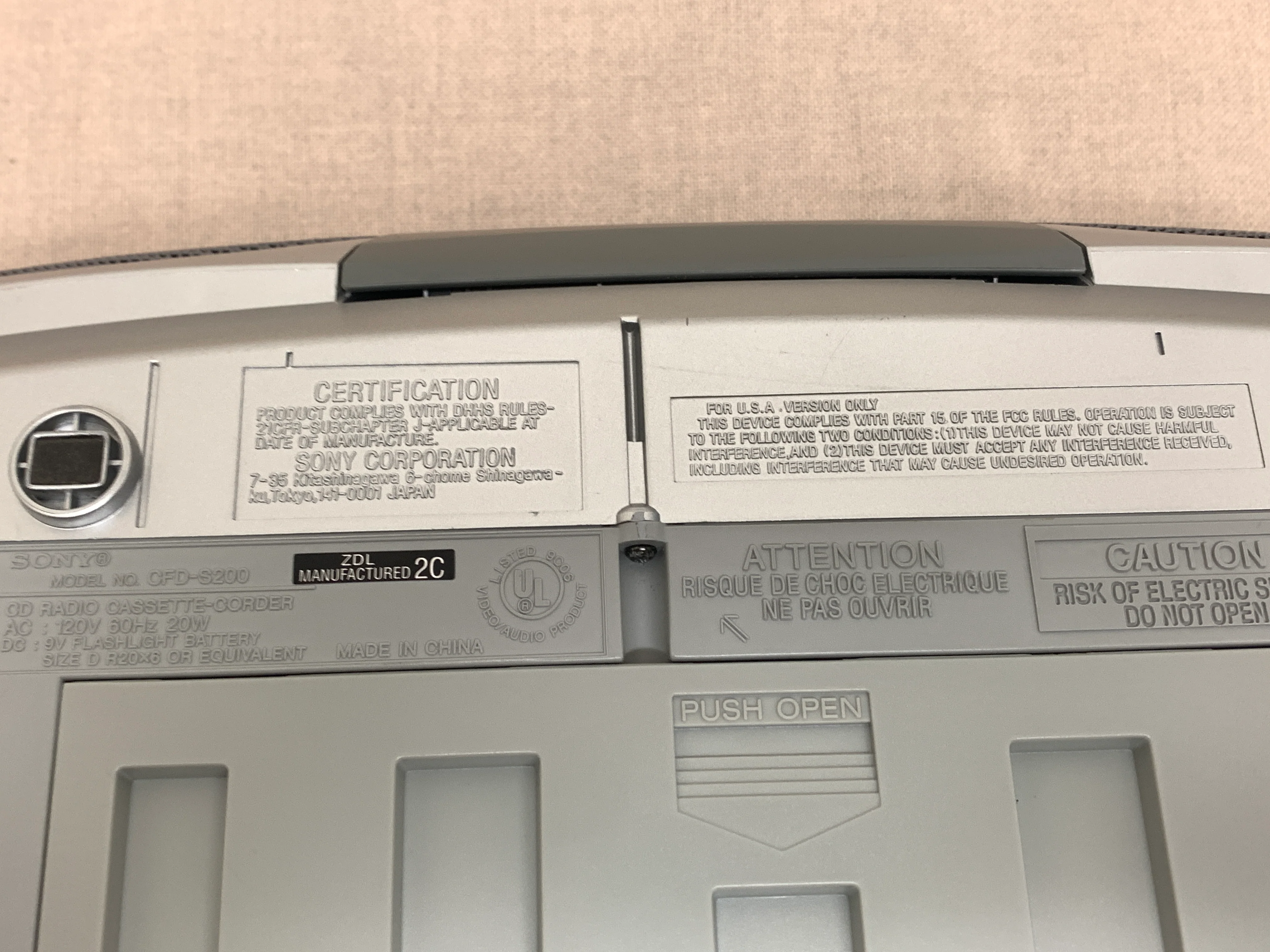 Sony CFD-5200 CD Cassette AM FM Radio Boombox - Image 2