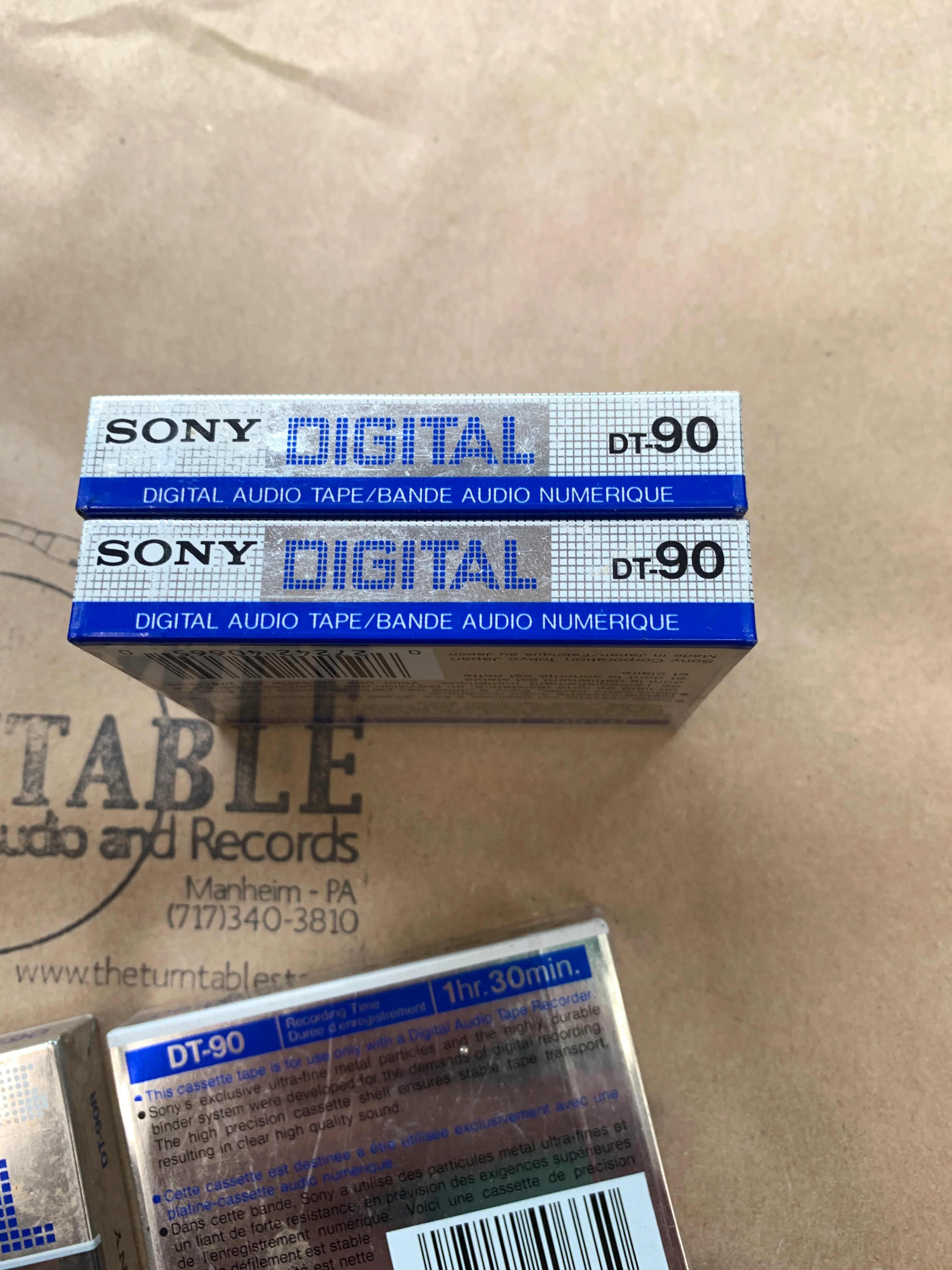 Sony Digital DT-90 DAT Blank Tapes Sealed - Image 2