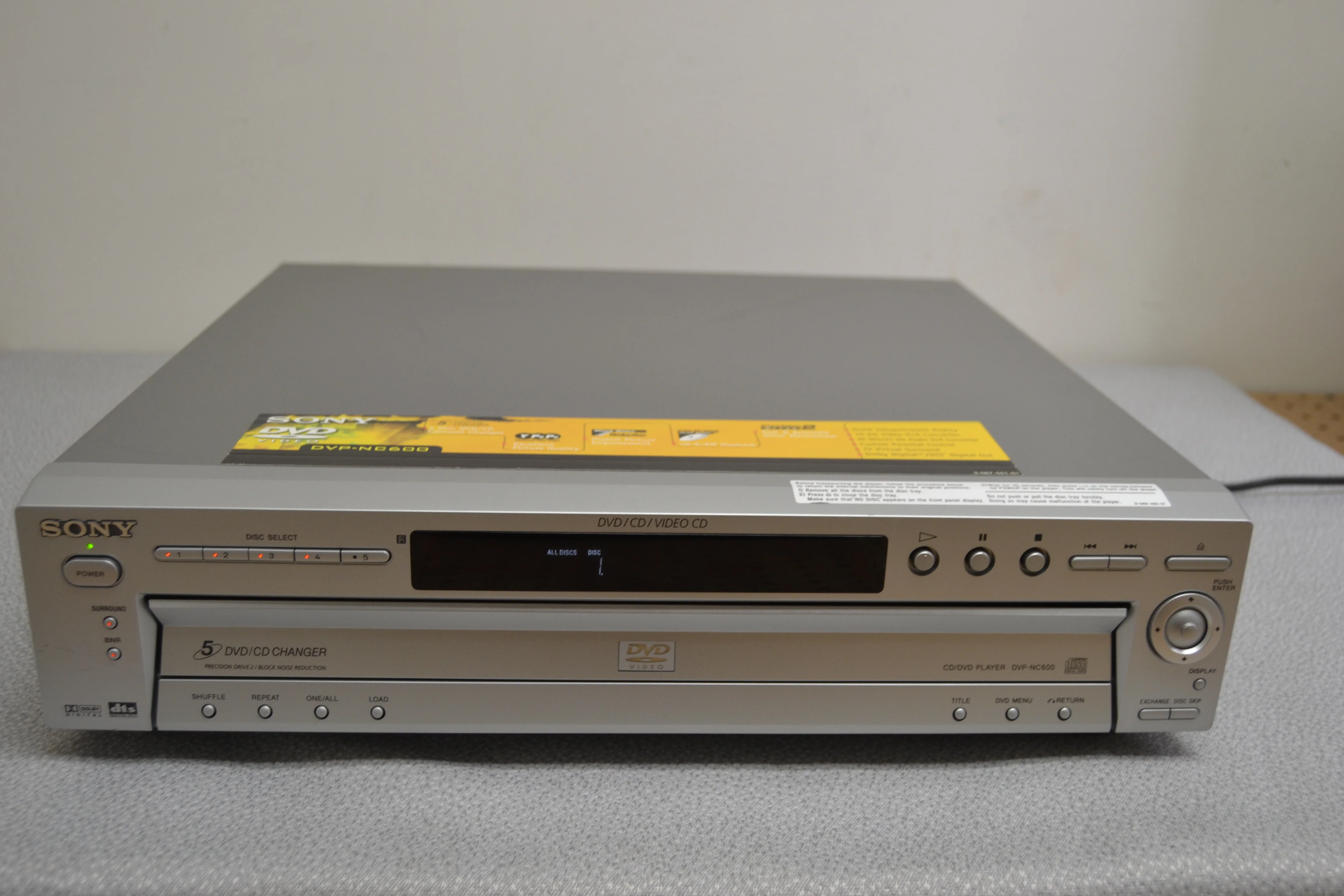 Sony DVD-NC600 DVD/CD Carousel 5 Discs - Image 2
