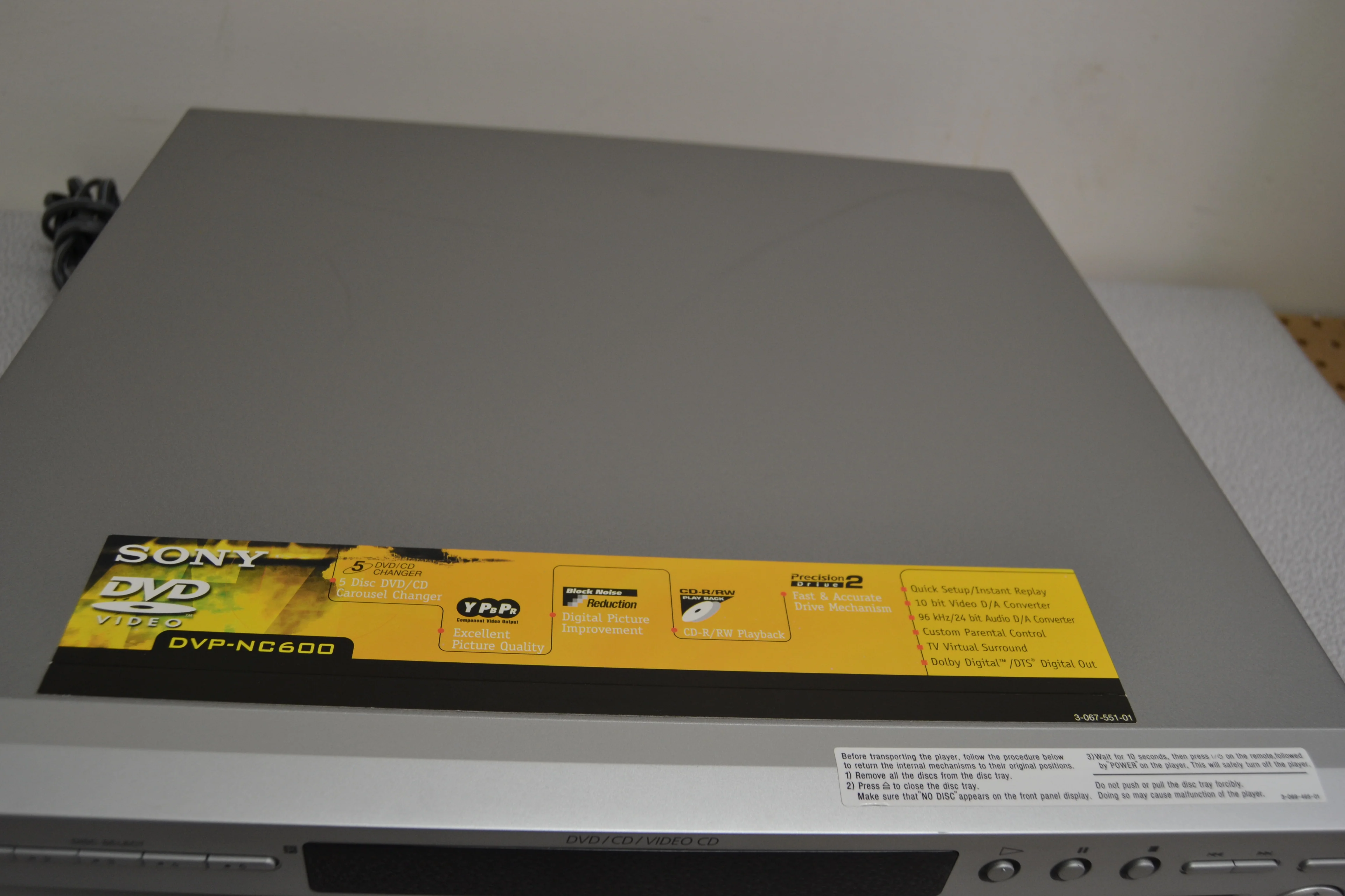 Sony DVD-NC600 DVD/CD Carousel 5 Discs - Image 9