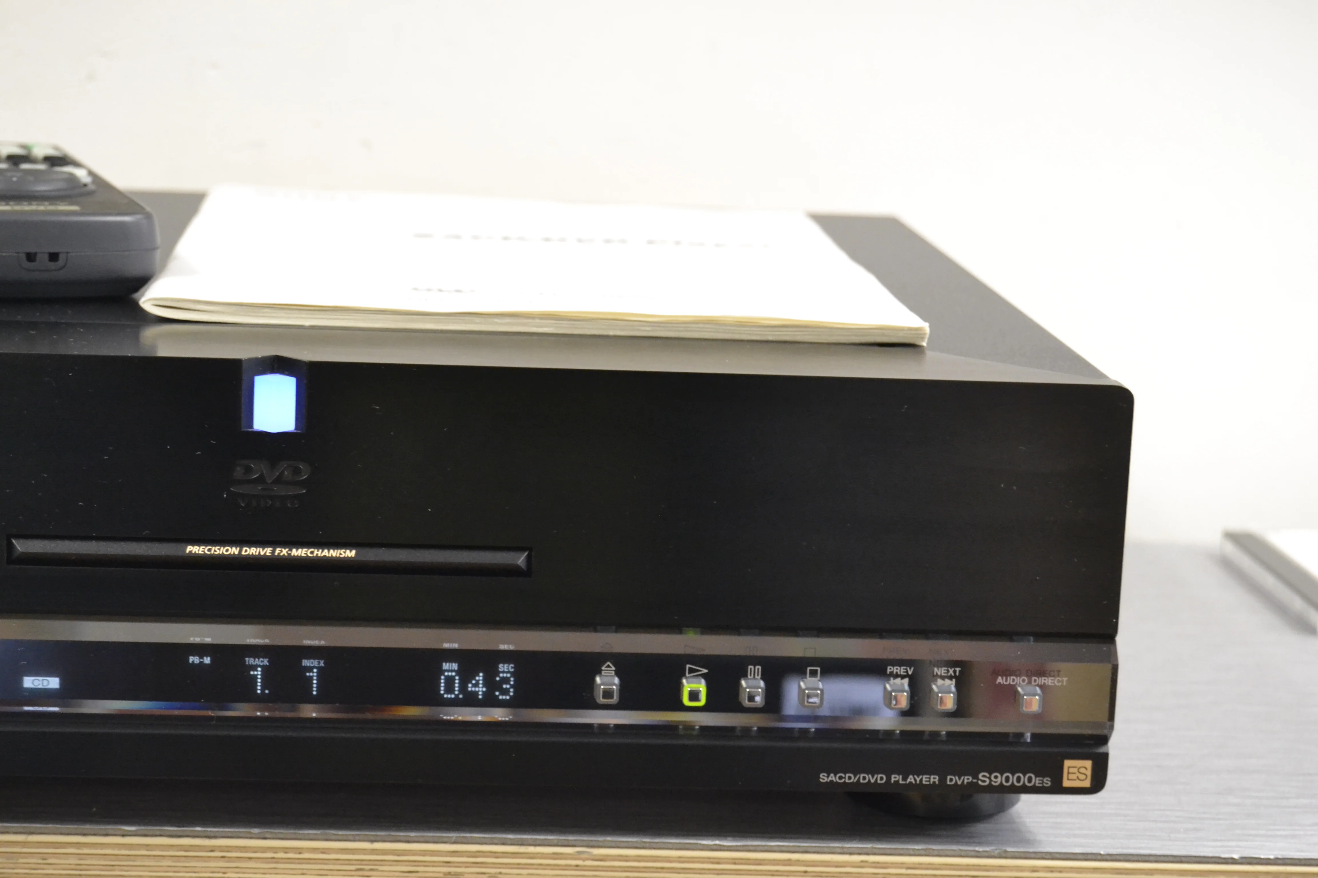 Sony DVP-9000es DVD/SACD/CD Player * Remote Control * Manual - Image 3