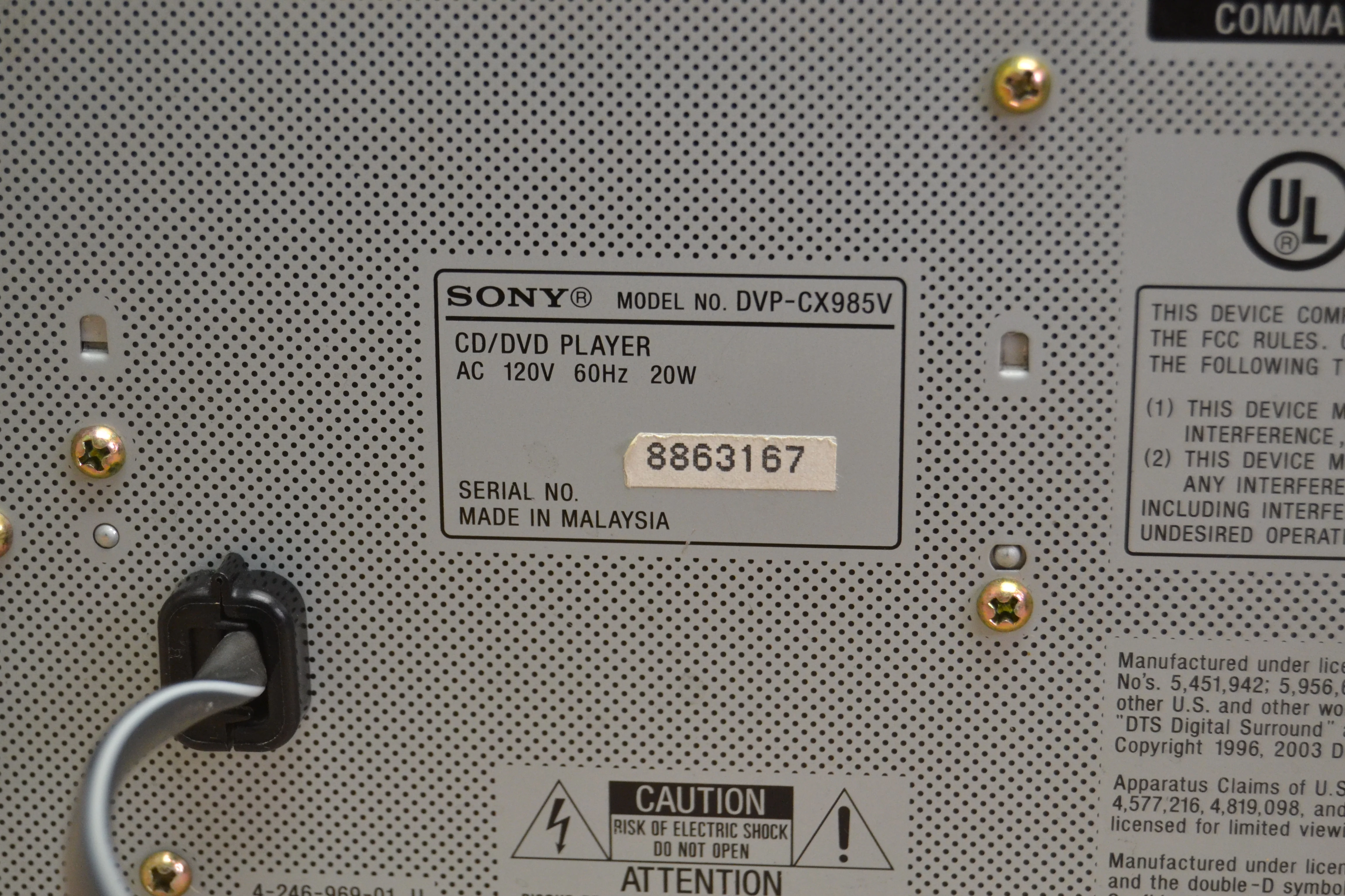 Sony DVP-CX985V 400-disc DVD/CD/SACD mega changer * Remote - Image 20