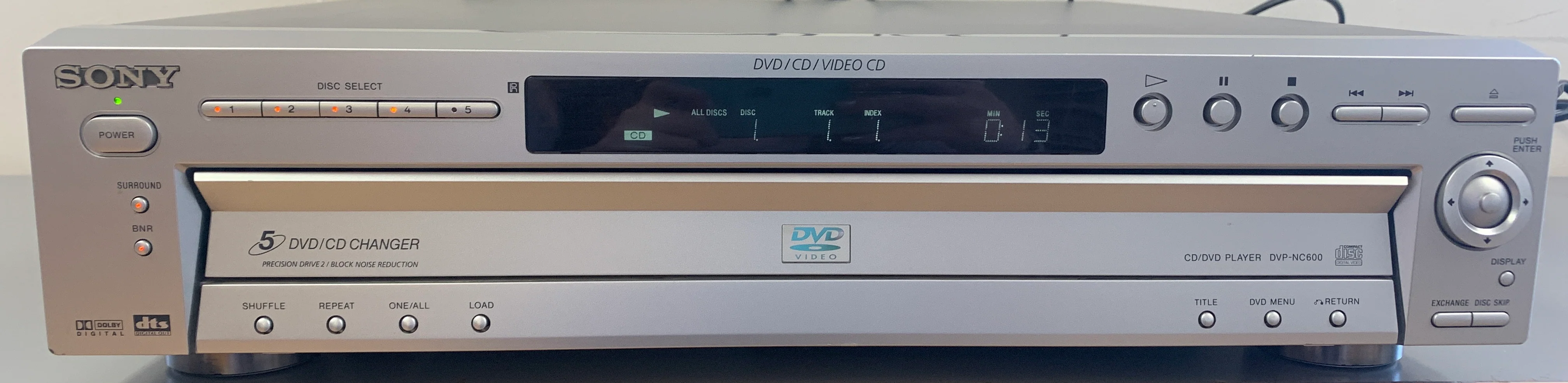 Sony DVP-NC600 Carousel 5 Discs CD/DVD
