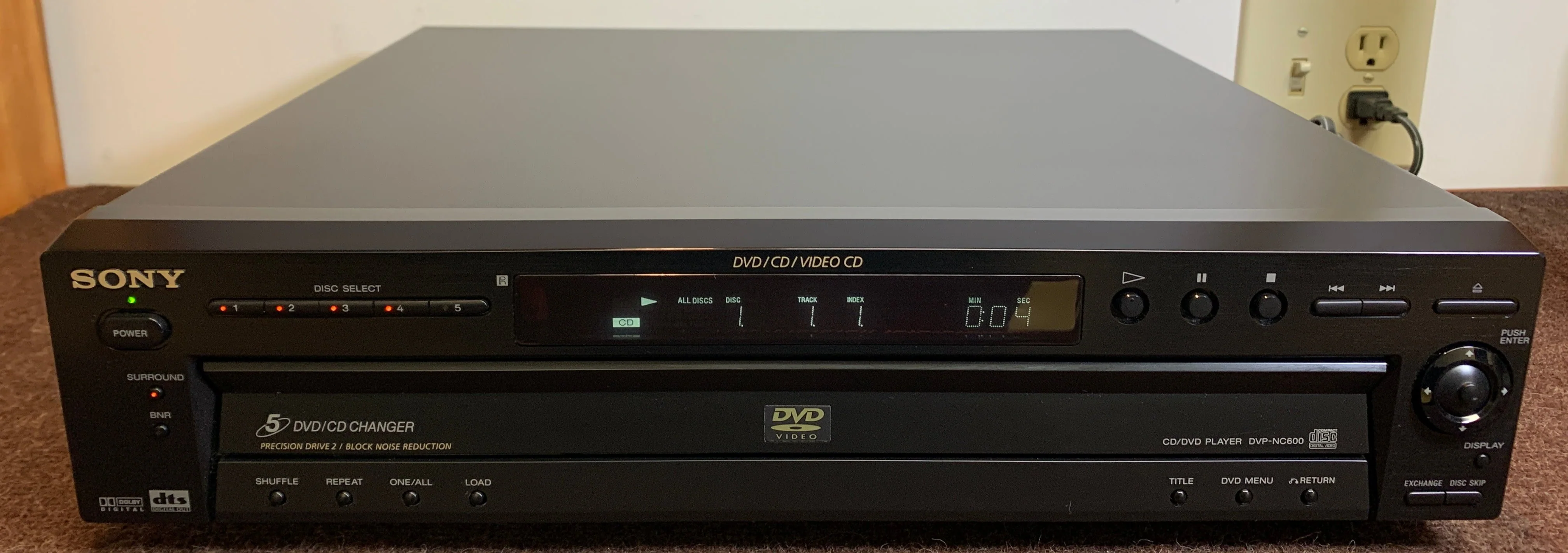 Sony DVP-NC600 CD/DVD Carousel * 5 Discs