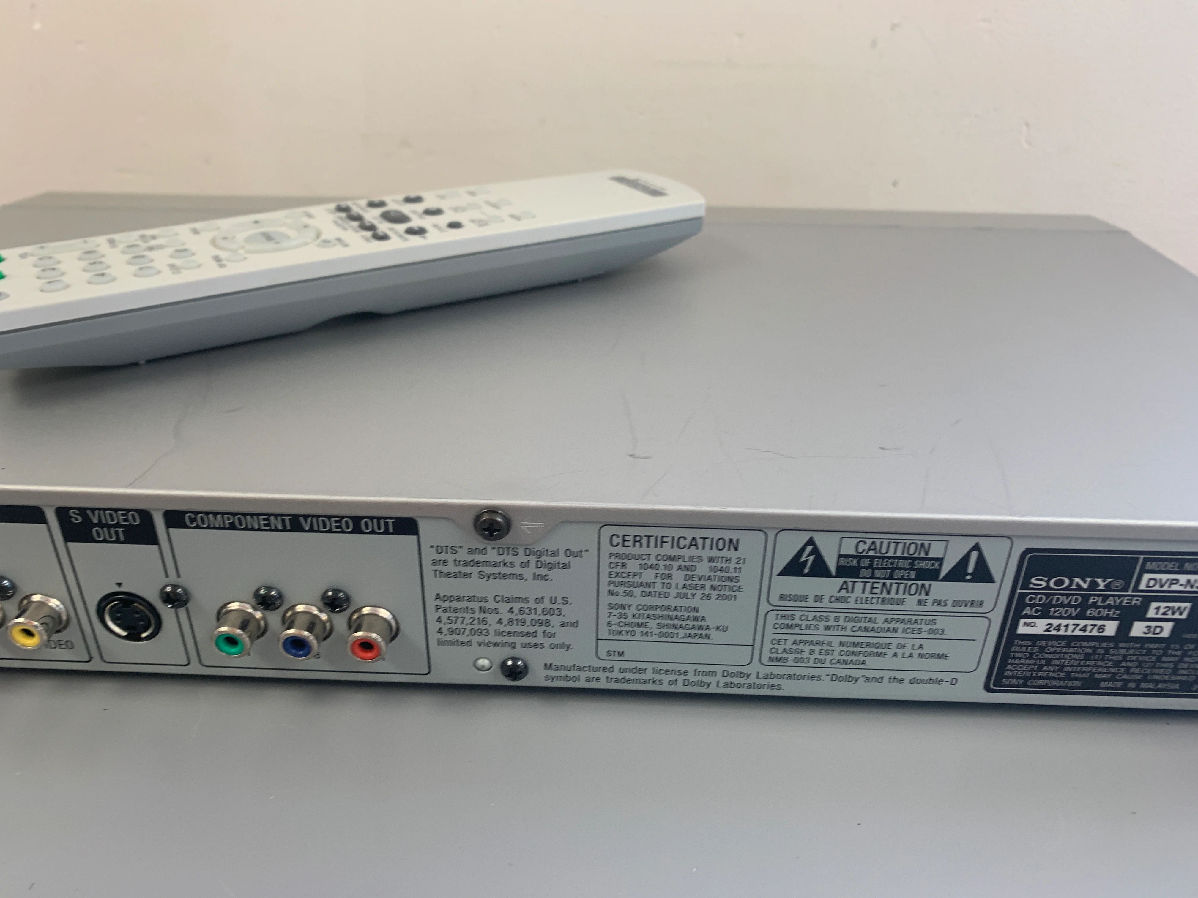 Sony DVP-NS425P CD/DVD Player * Remote - Image 10