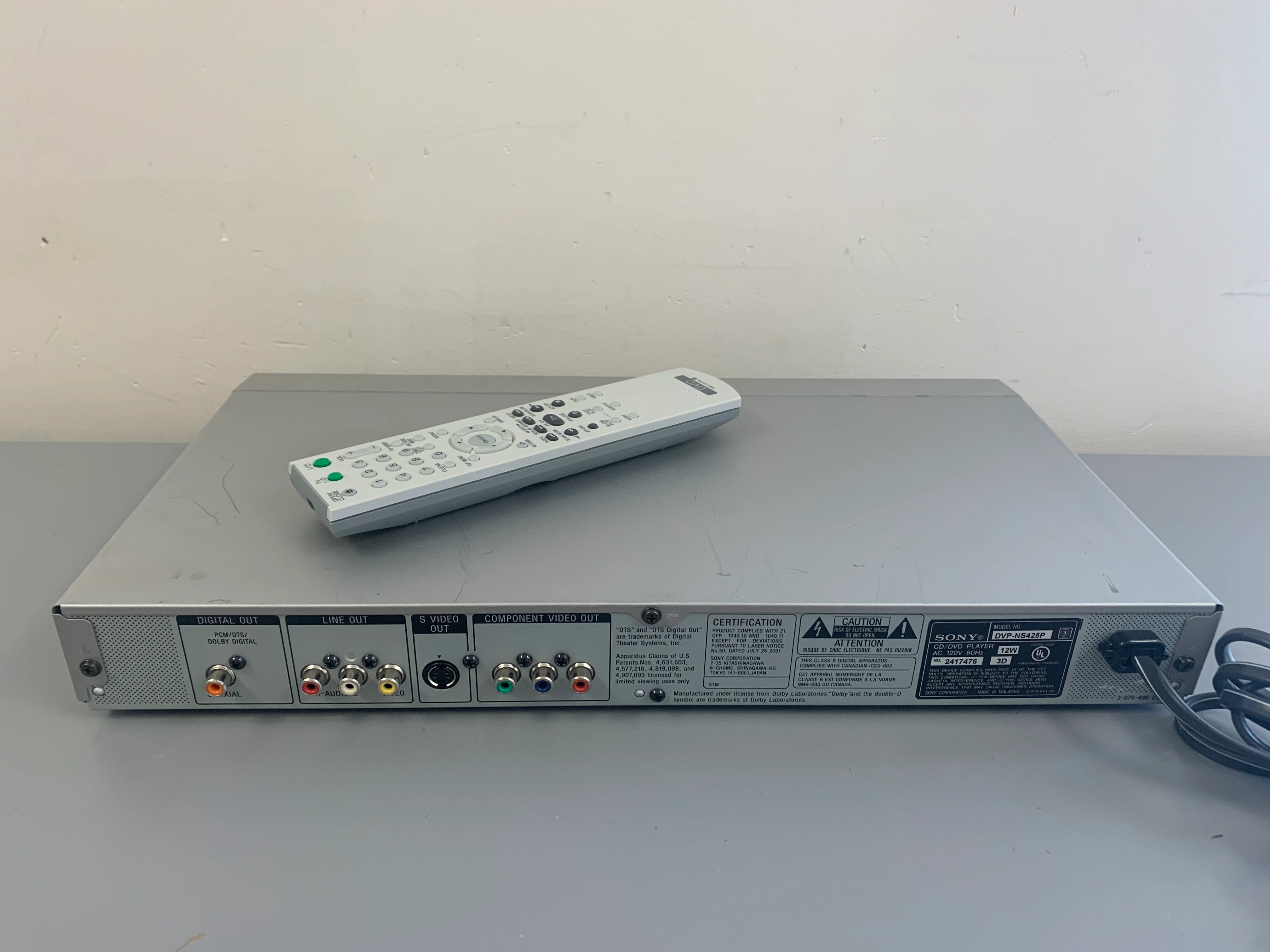 Sony DVP-NS425P CD/DVD Player * Remote - Image 8