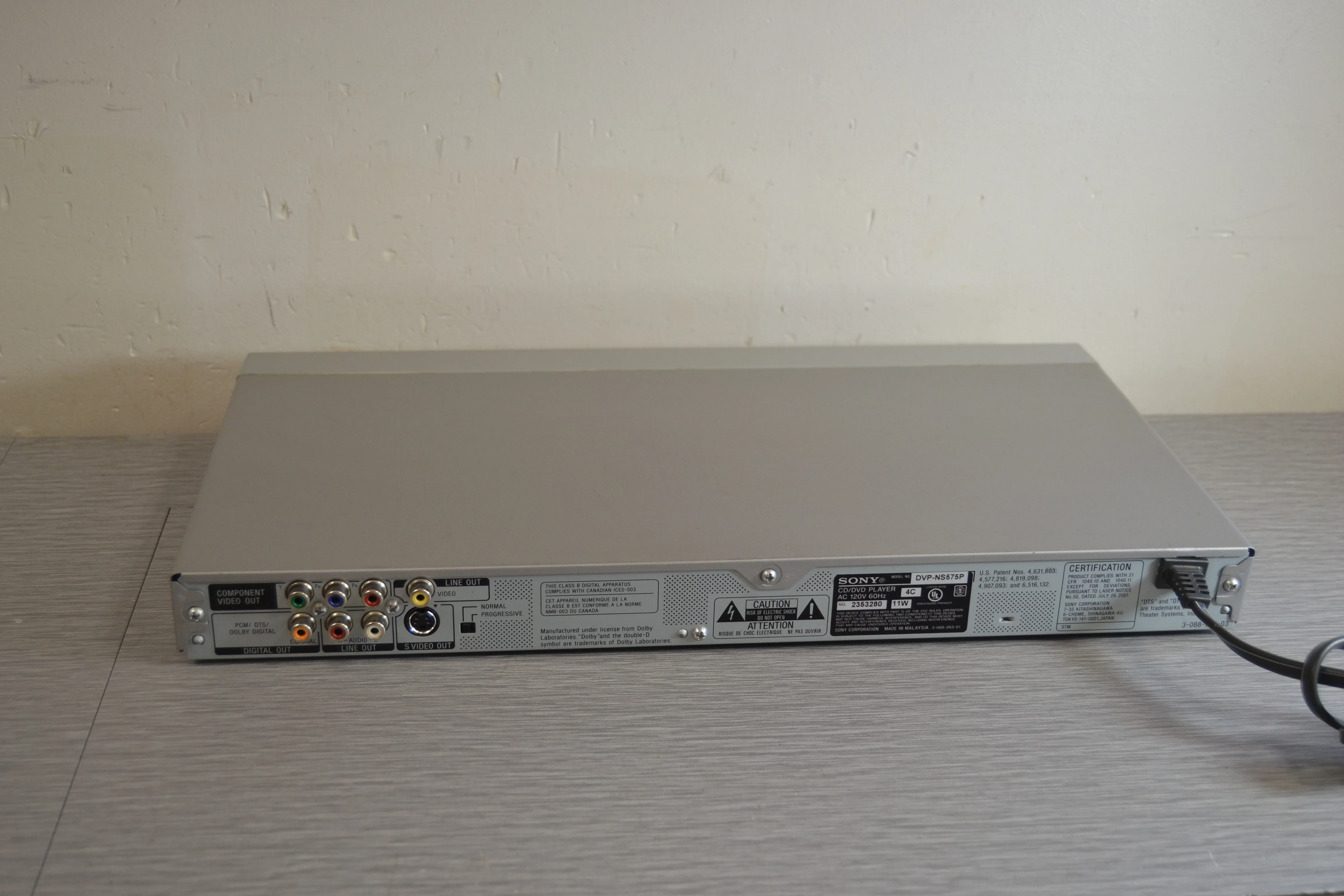 Sony DVP-NS575P Single CD/DVD Player - Image 7