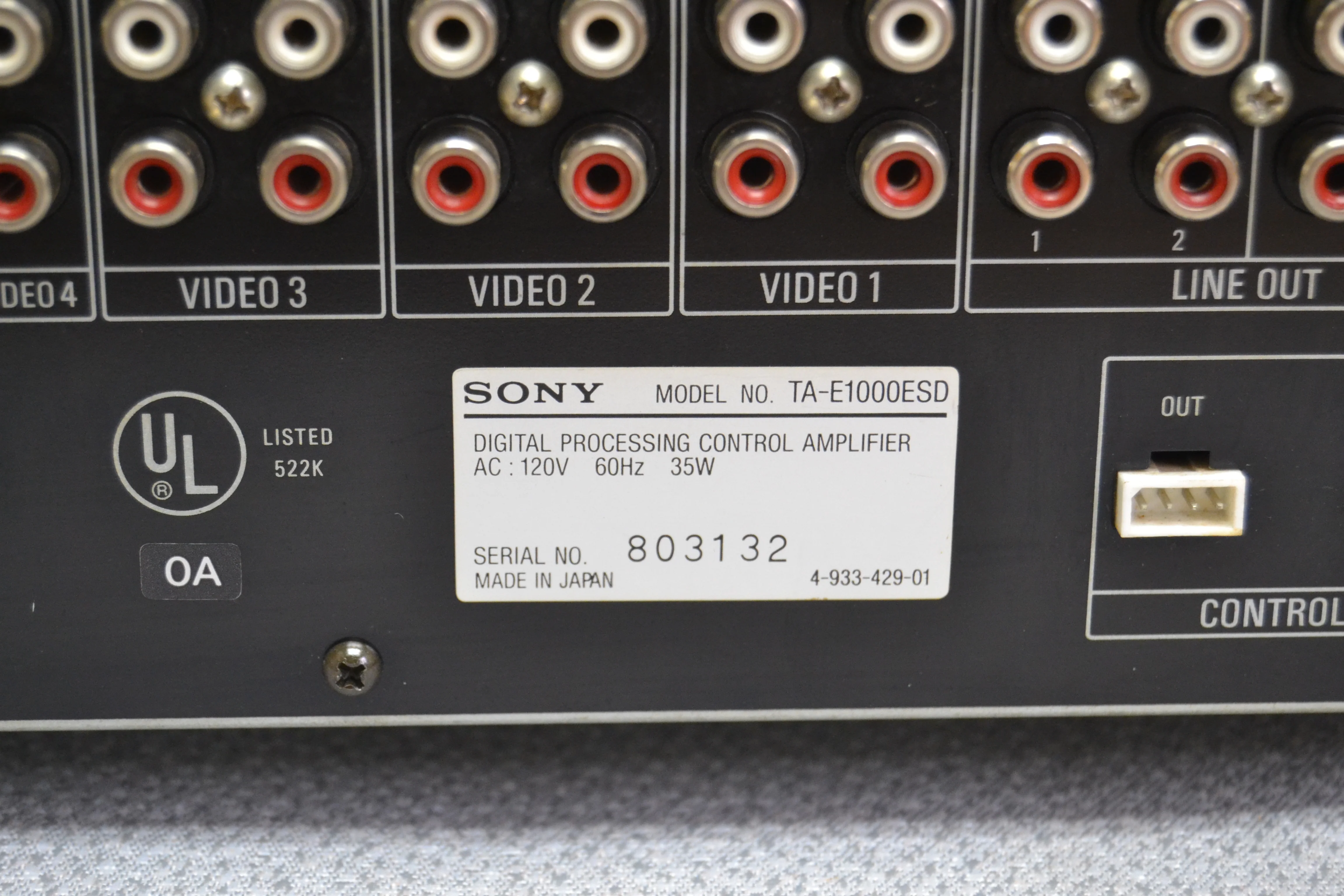 Sony ES TA-E1000ESD Digital Processing Preamplifier (1989-92) * Remote - Image 23