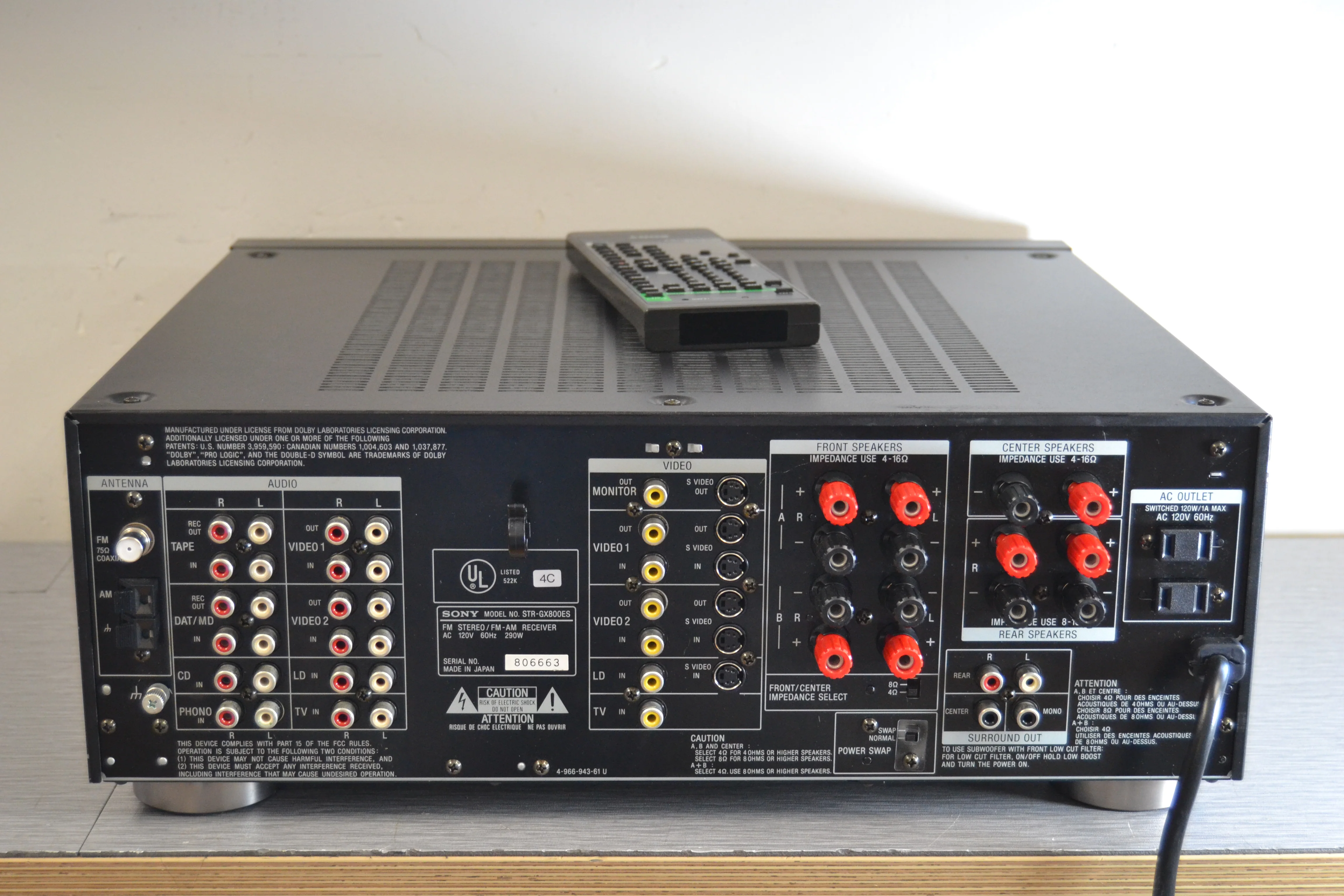 Sony GX-800ES Stereo Receiver * Remote * 90W RMS - Image 15