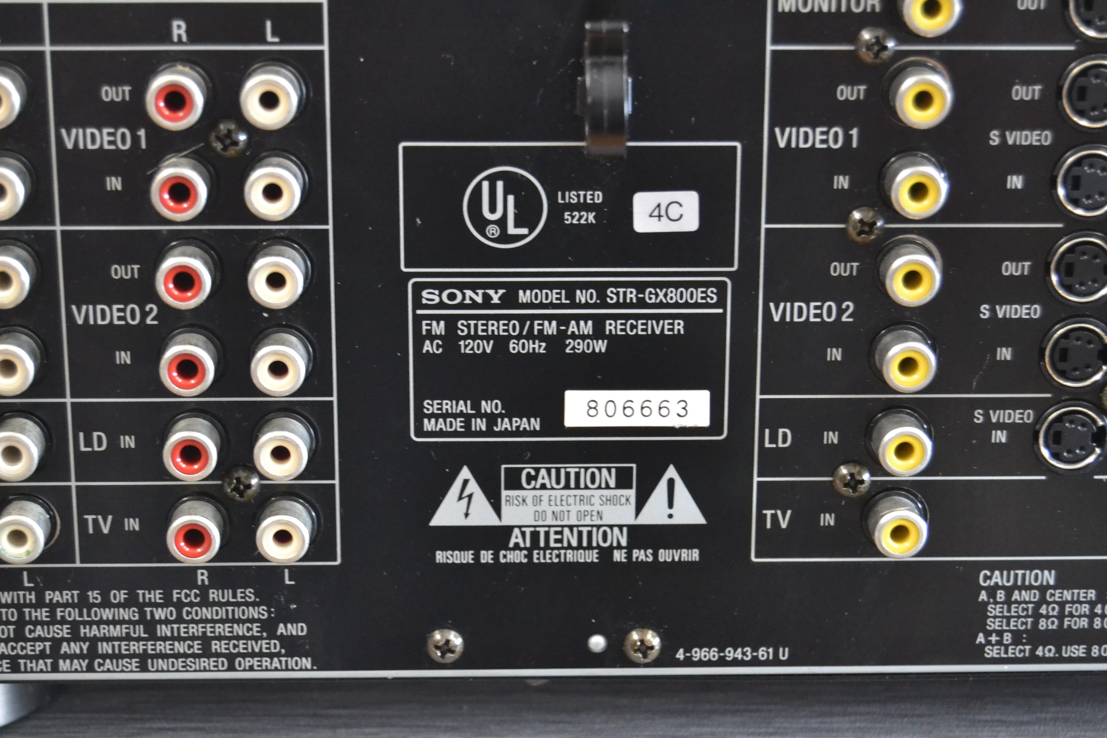 Sony GX-800ES Stereo Receiver * Remote * 90W RMS - Image 17