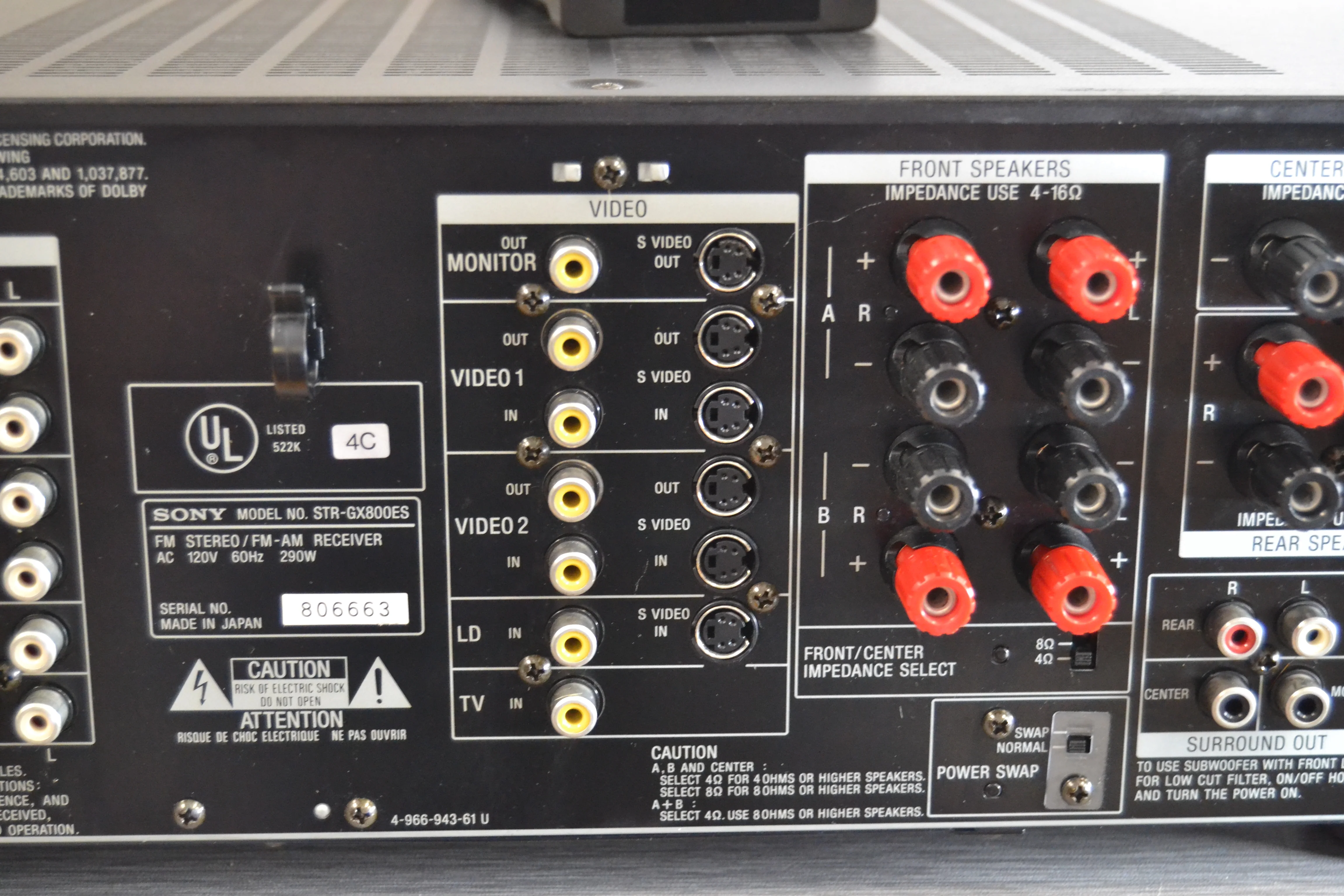 Sony GX-800ES Stereo Receiver * Remote * 90W RMS - Image 18