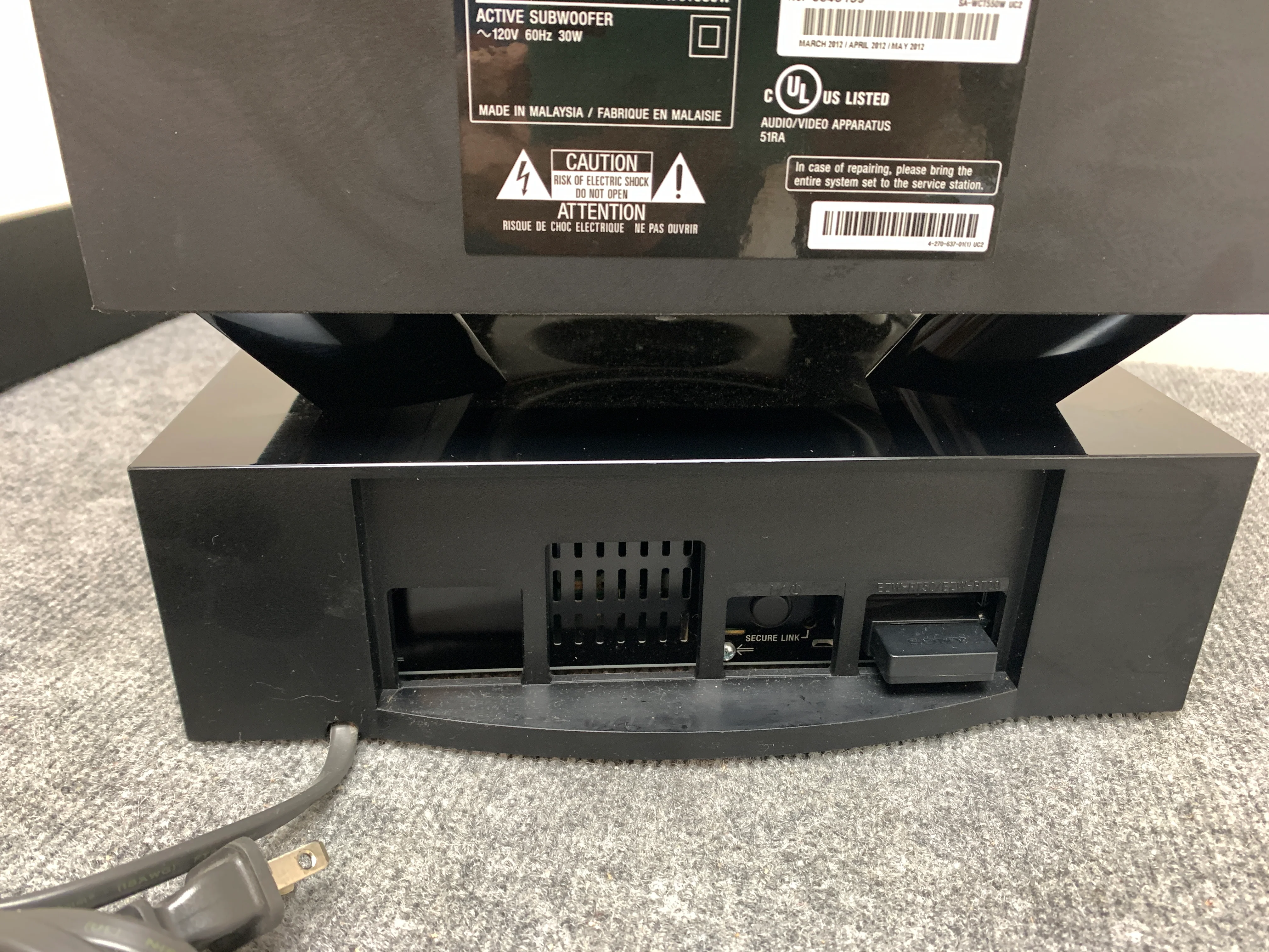 Sony HT-CT550W Home Theatre System * Complete - Image 12