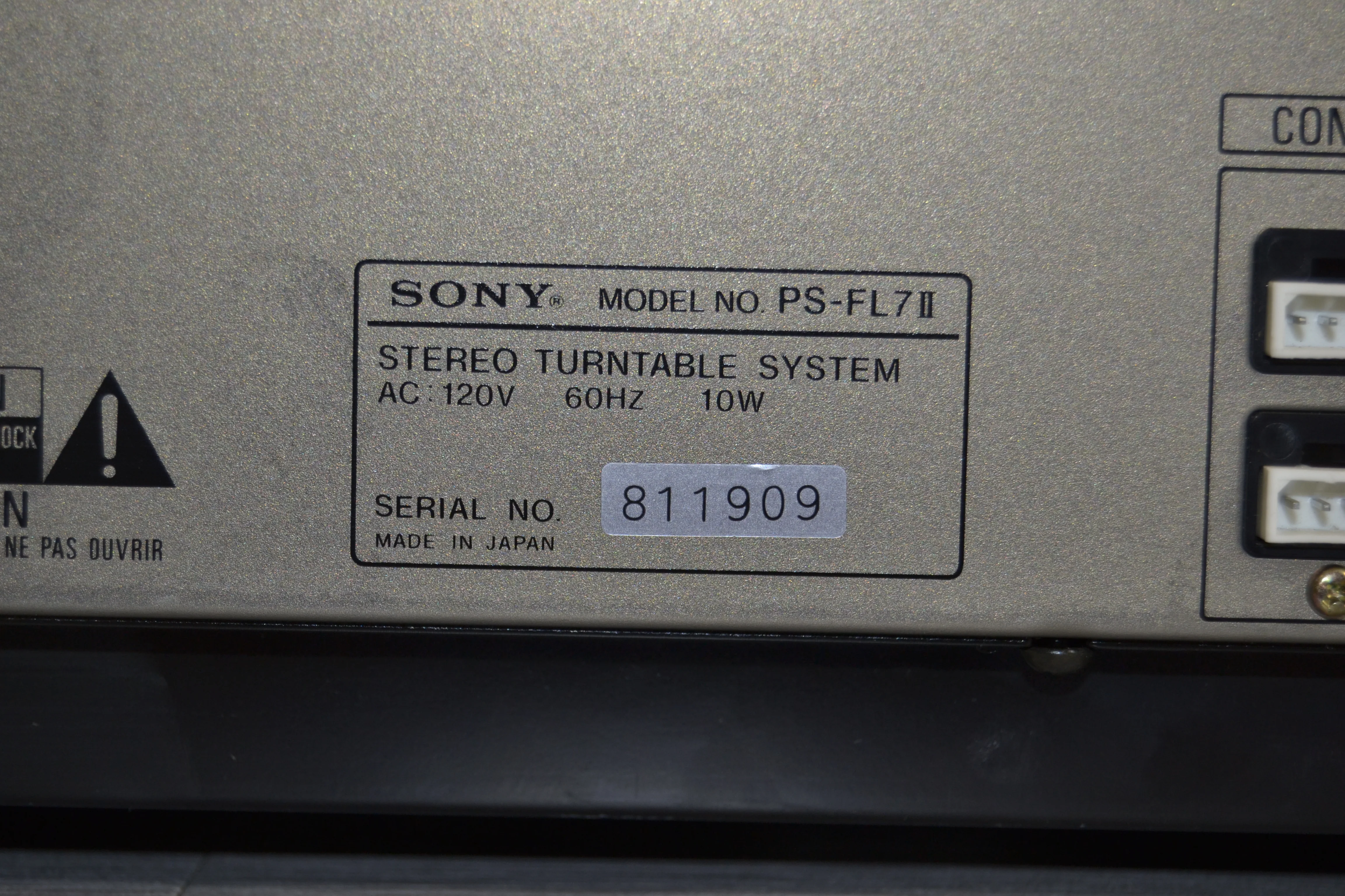 Sony PS-FL7FII Direct Drive Linear Tracking Turntable - Image 14