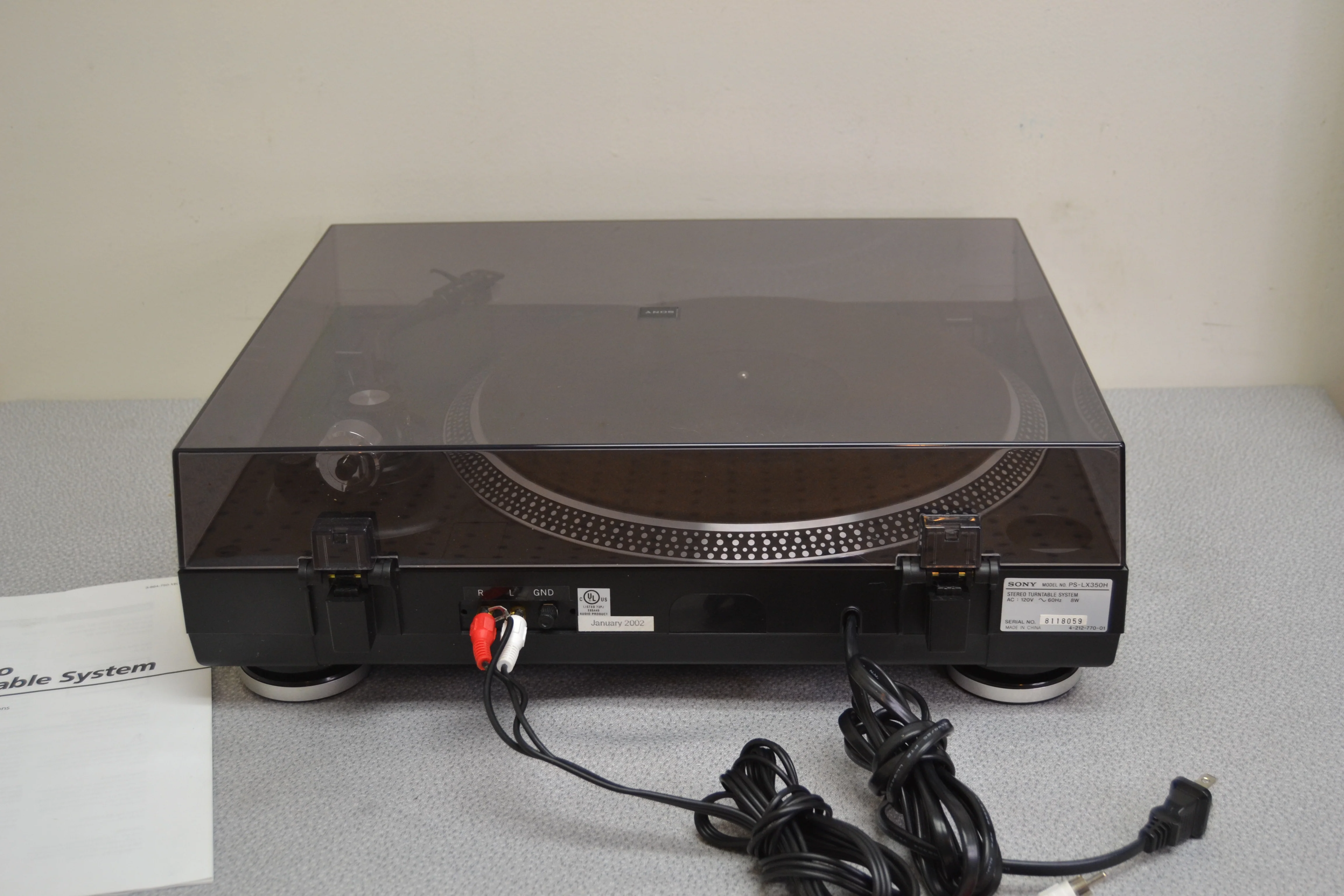 Sony PS-LX350H Stereo Turntable System (1999) NEW AT3600 Cartridge - Image 12