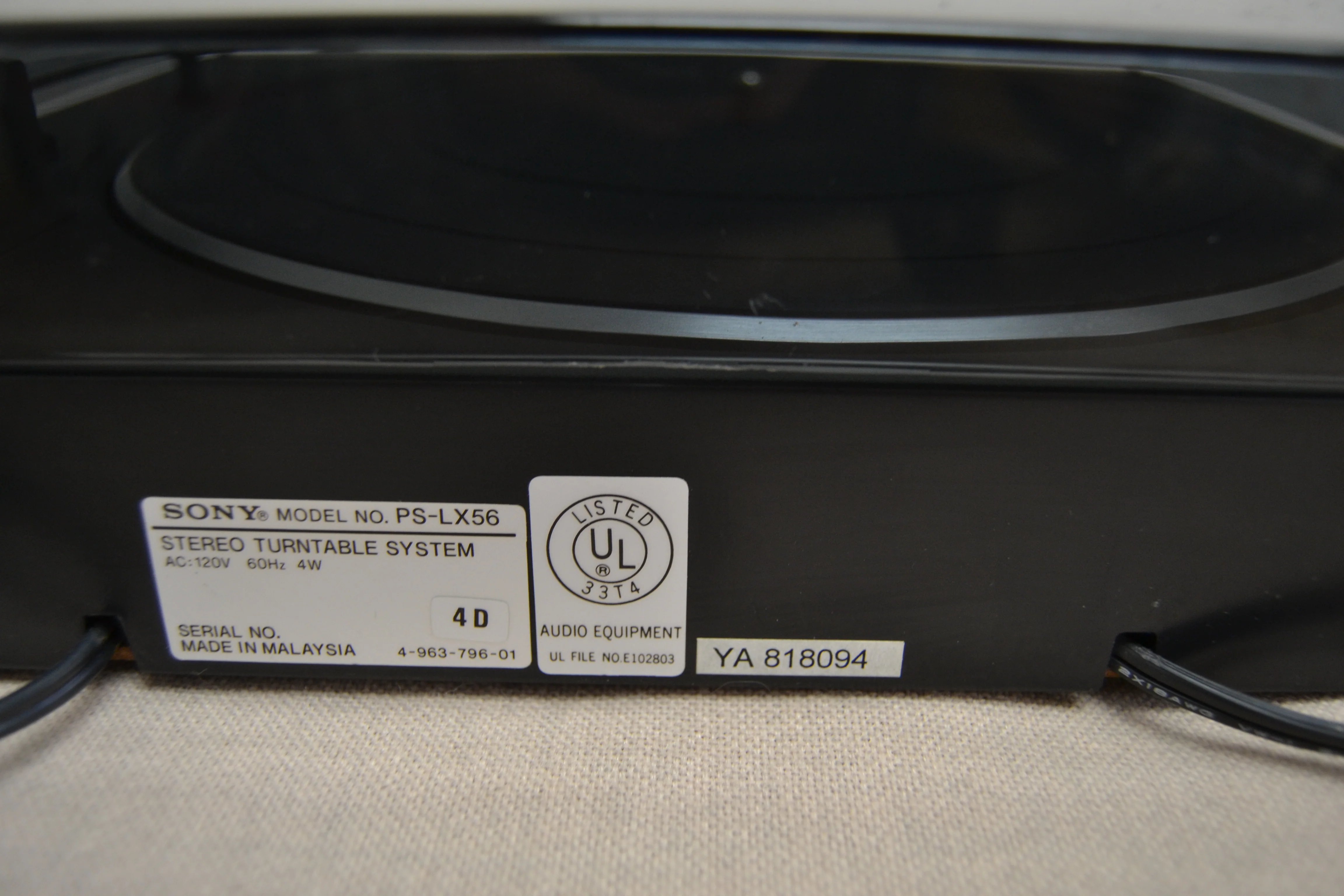 Sony PS-LX56 Belt Drive Turntable - Image 9