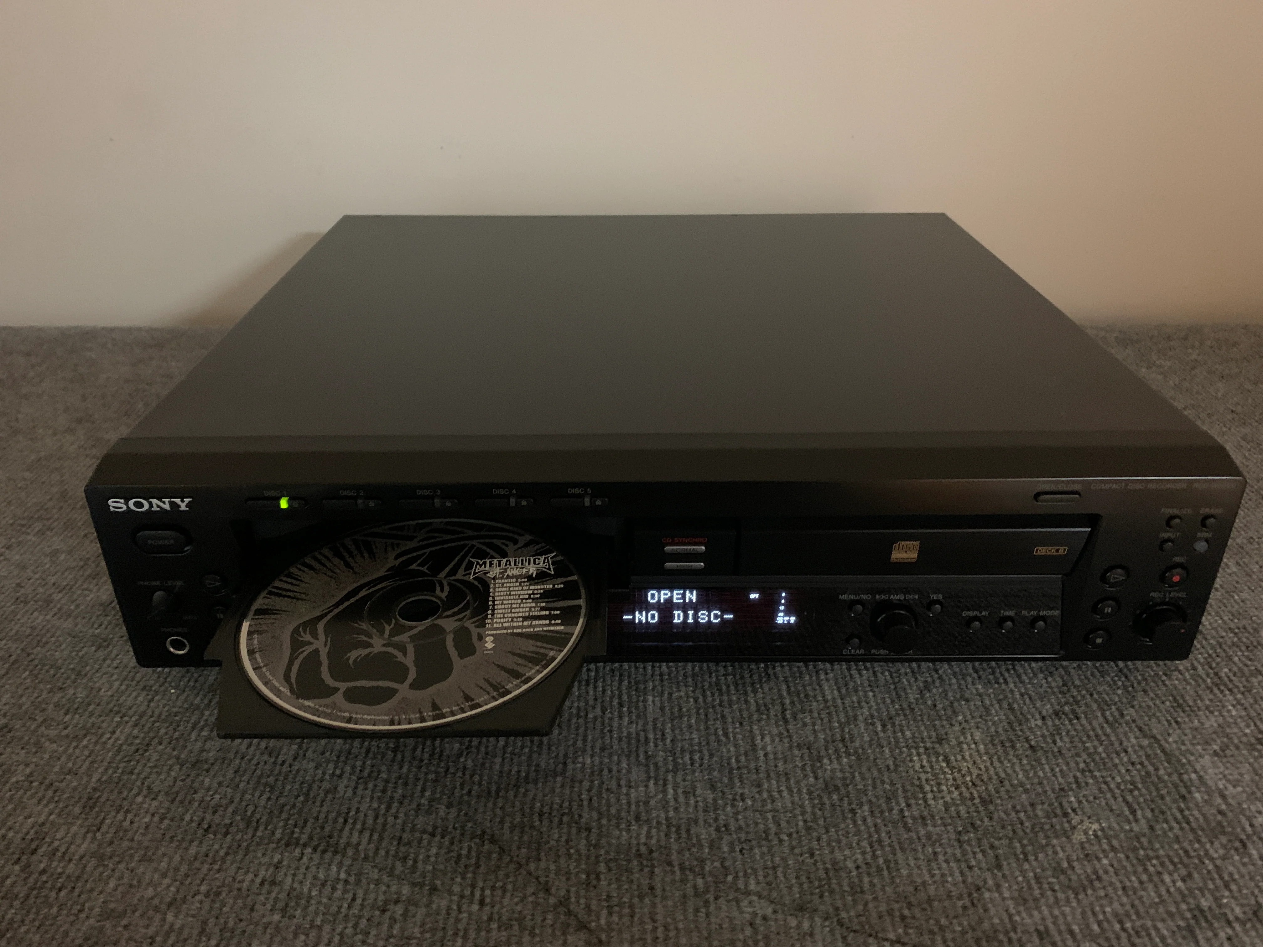 Sony RCD-W500C CD player and CD Recorder * New Belts - Image 4