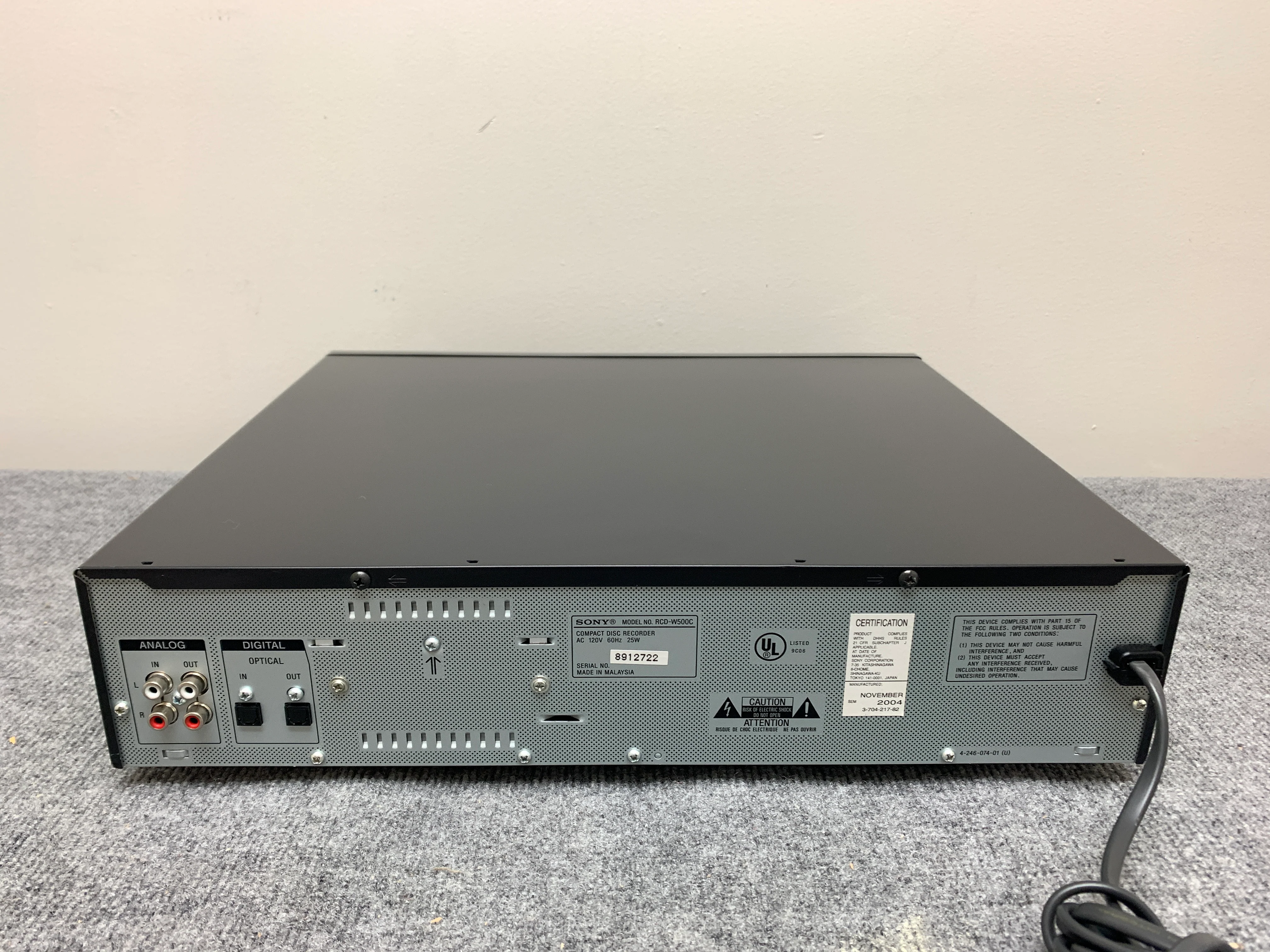 Sony RDC-W500C Cd Changer and CD Recorder - New Belts - Image 11