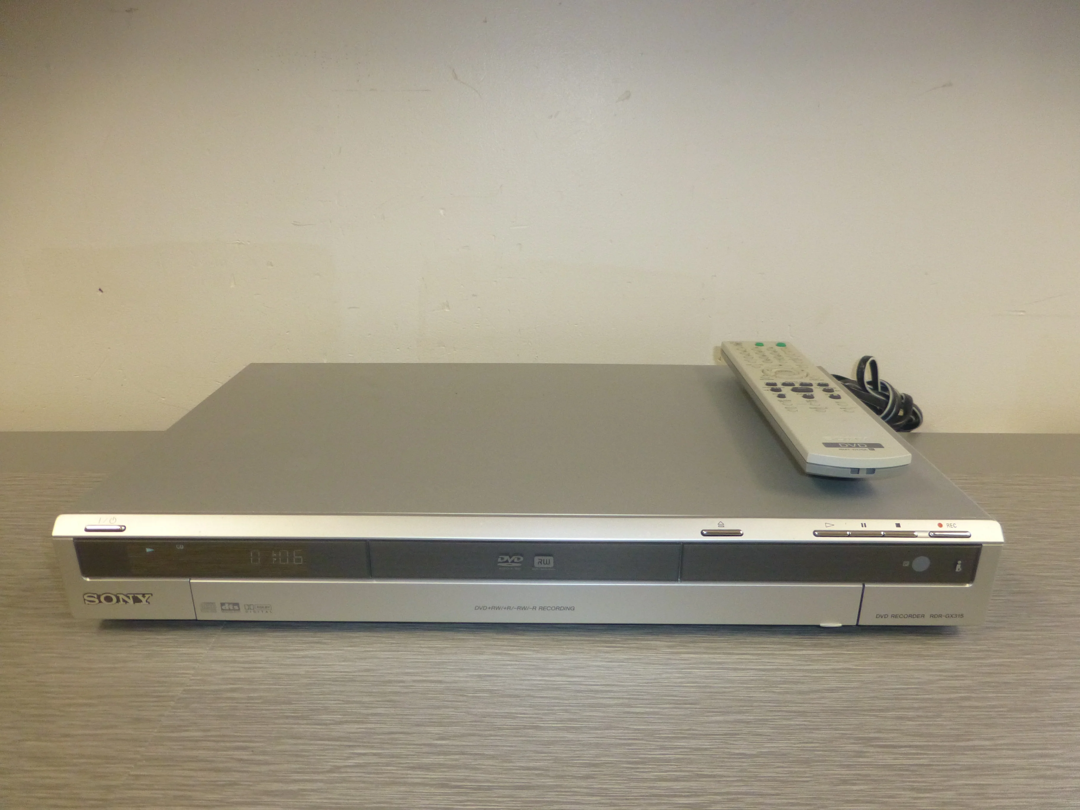 Sony RDR-GX315 DVD Recorder * Remote
